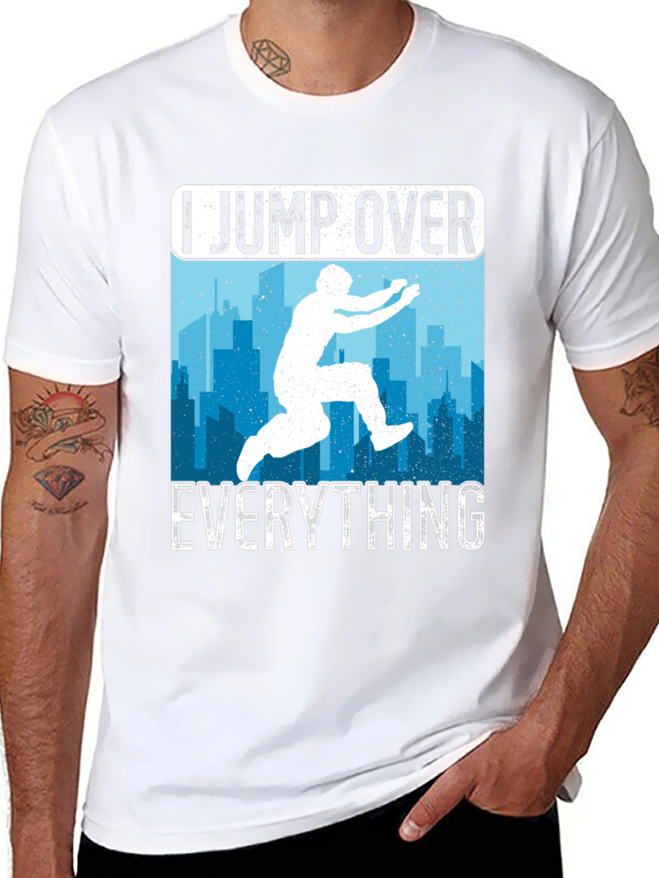 I Jump Over Everything Black T-Shirt