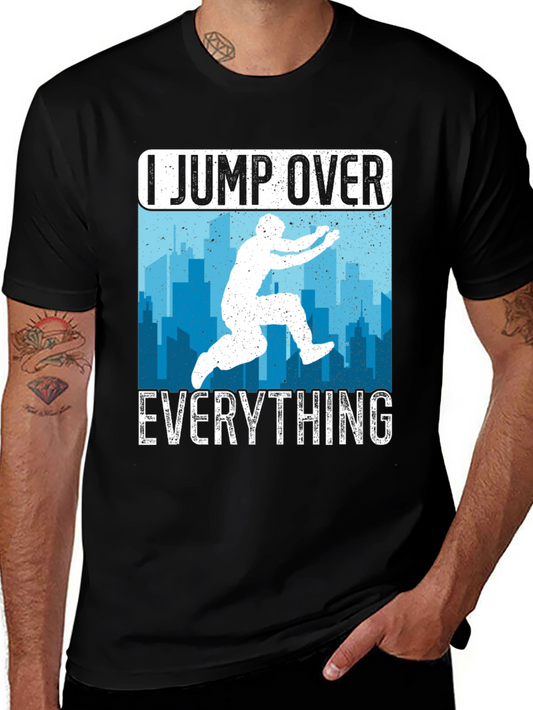 I Jump Over Everything Black T-Shirt