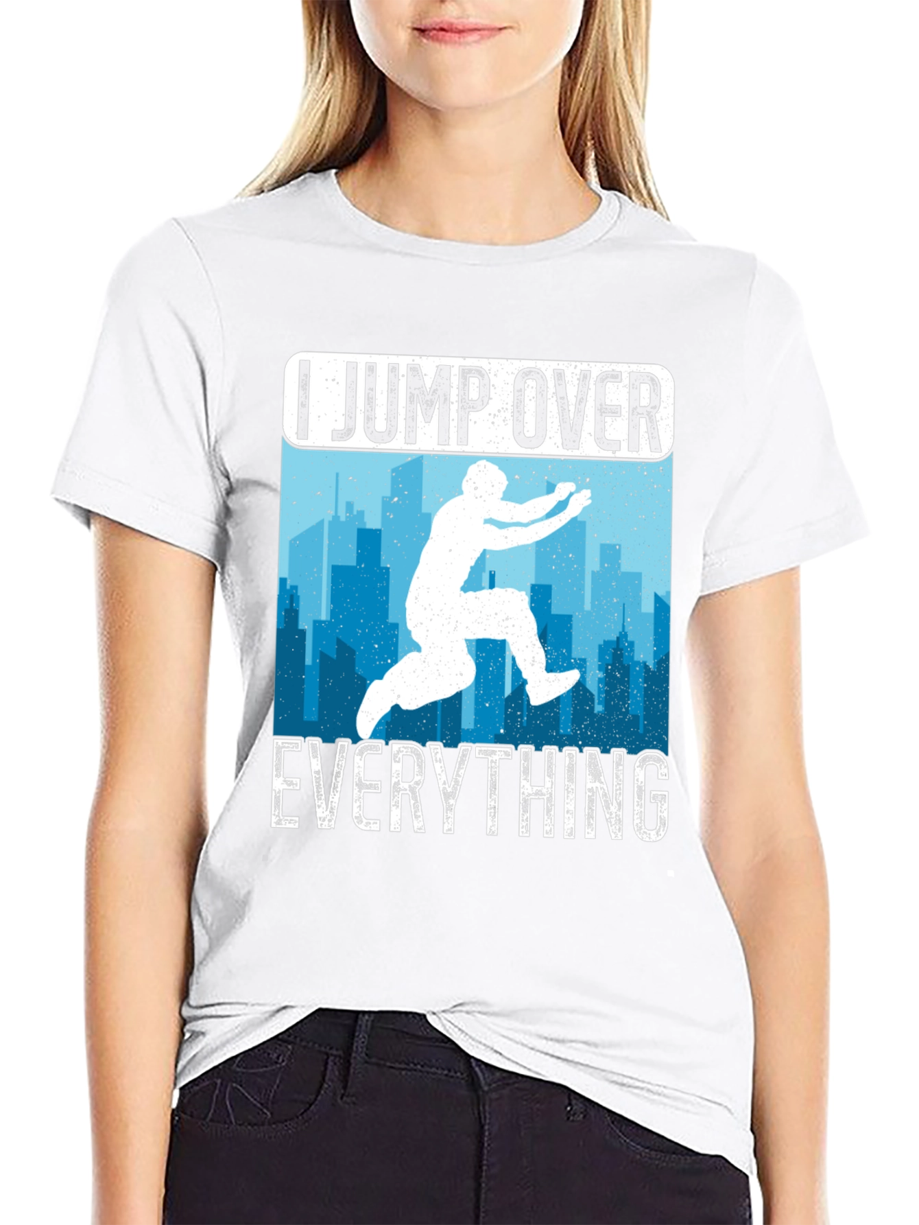 I Jump Over Everything Black T-Shirt