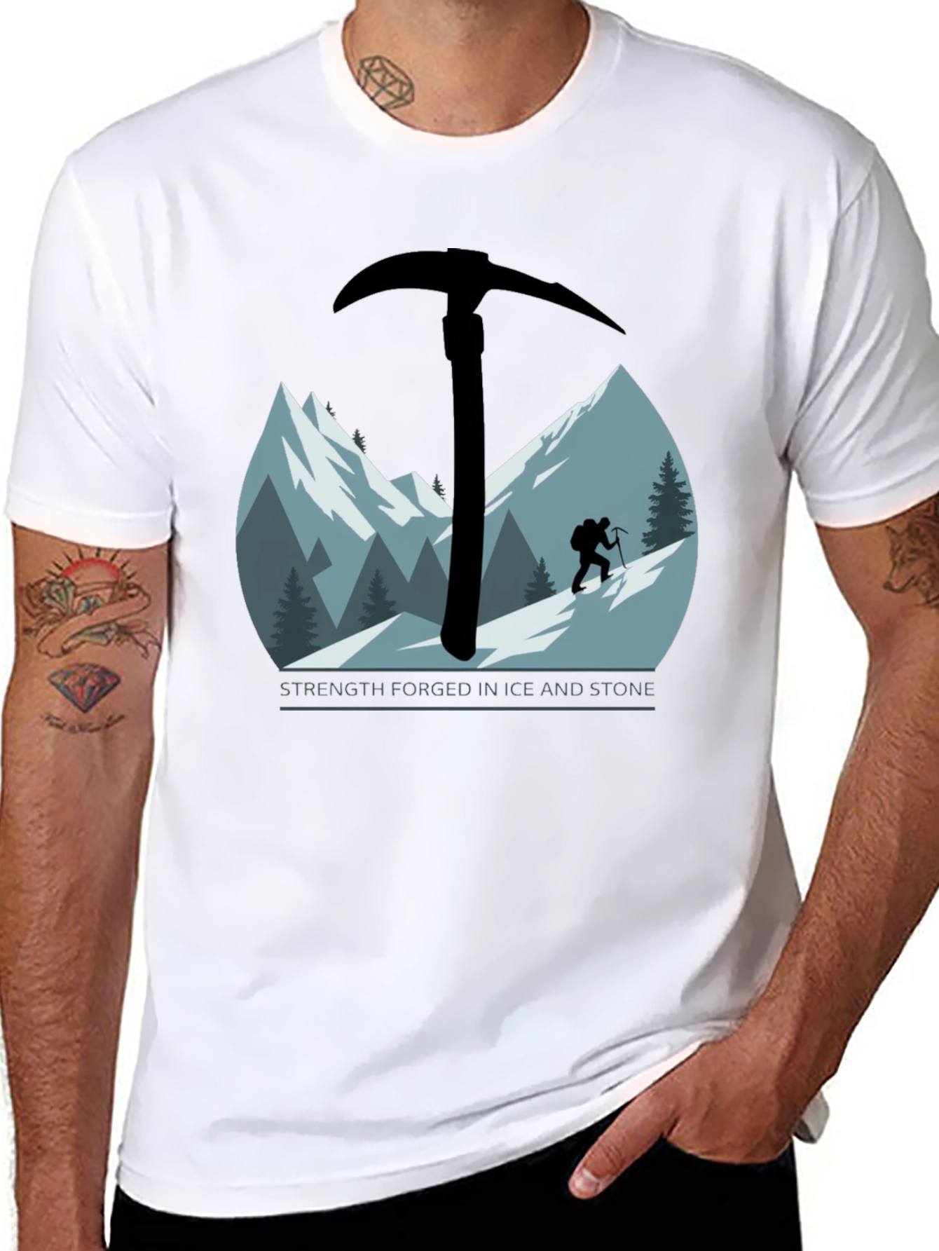 Climbing Ice Axe Graphic T-Shirt