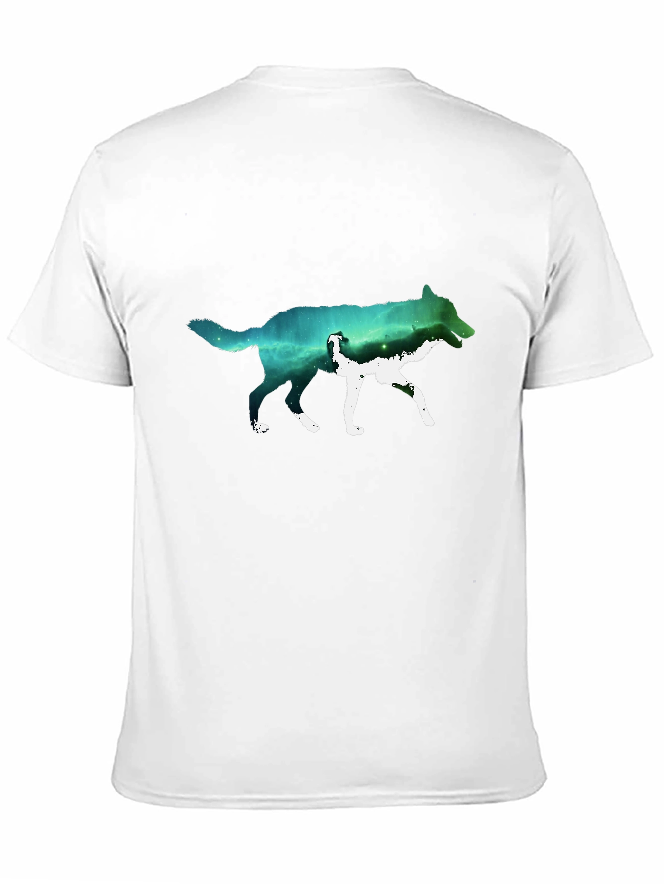 Wolf Galaxy Graphic T-Shirt - Black