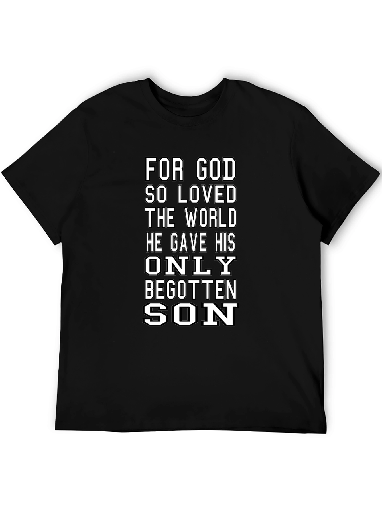 Religious Graphic Tee - For God So Loved...