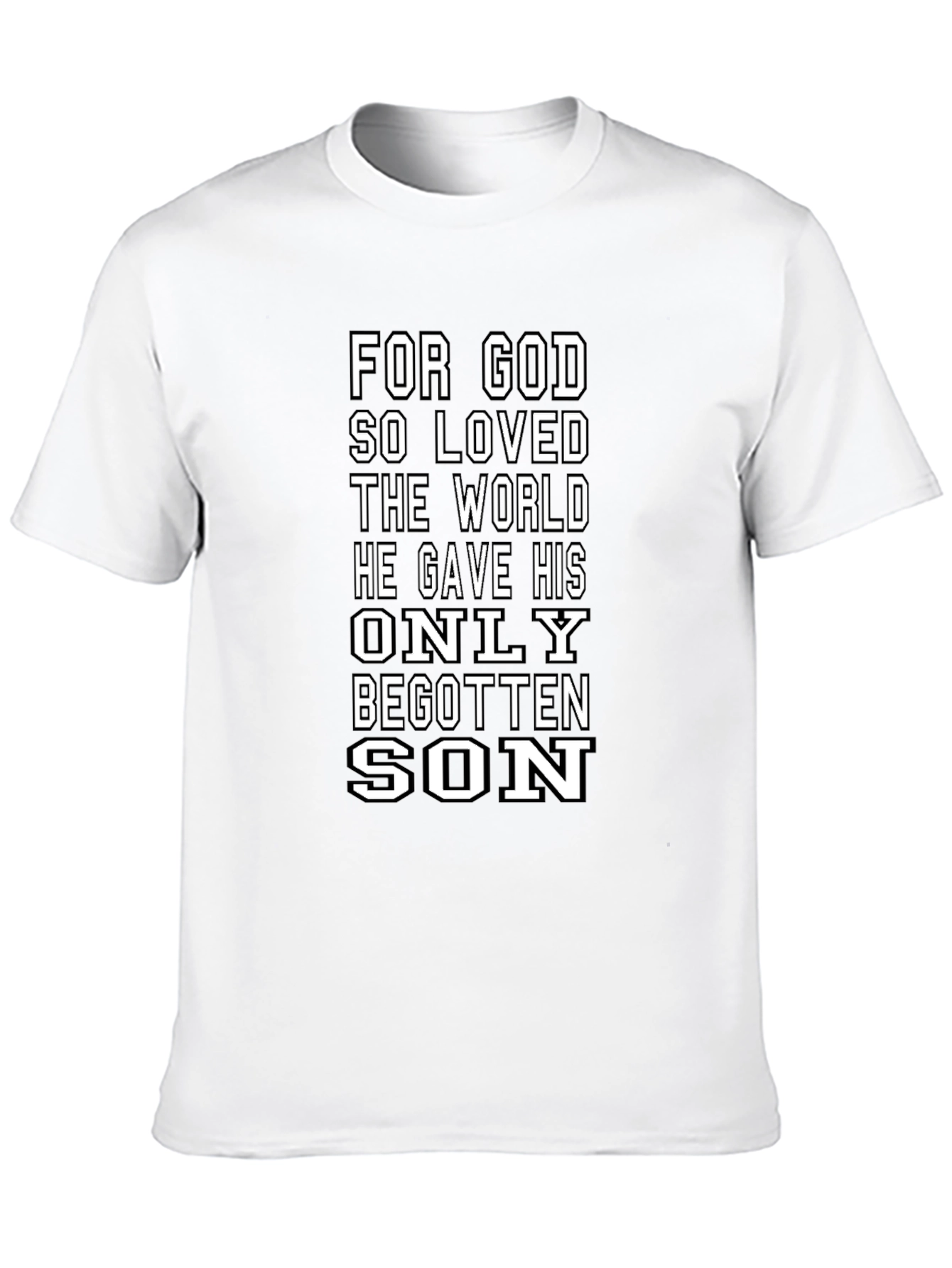 Religious Graphic Tee - For God So Loved...