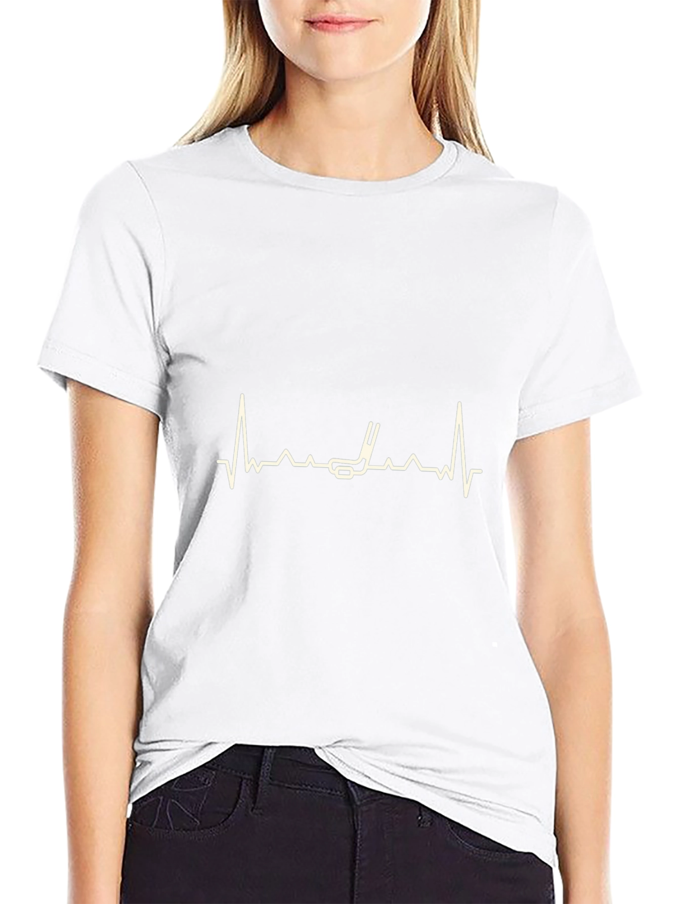 Golf Heartbeat T-Shirt - Golfers Pulse
