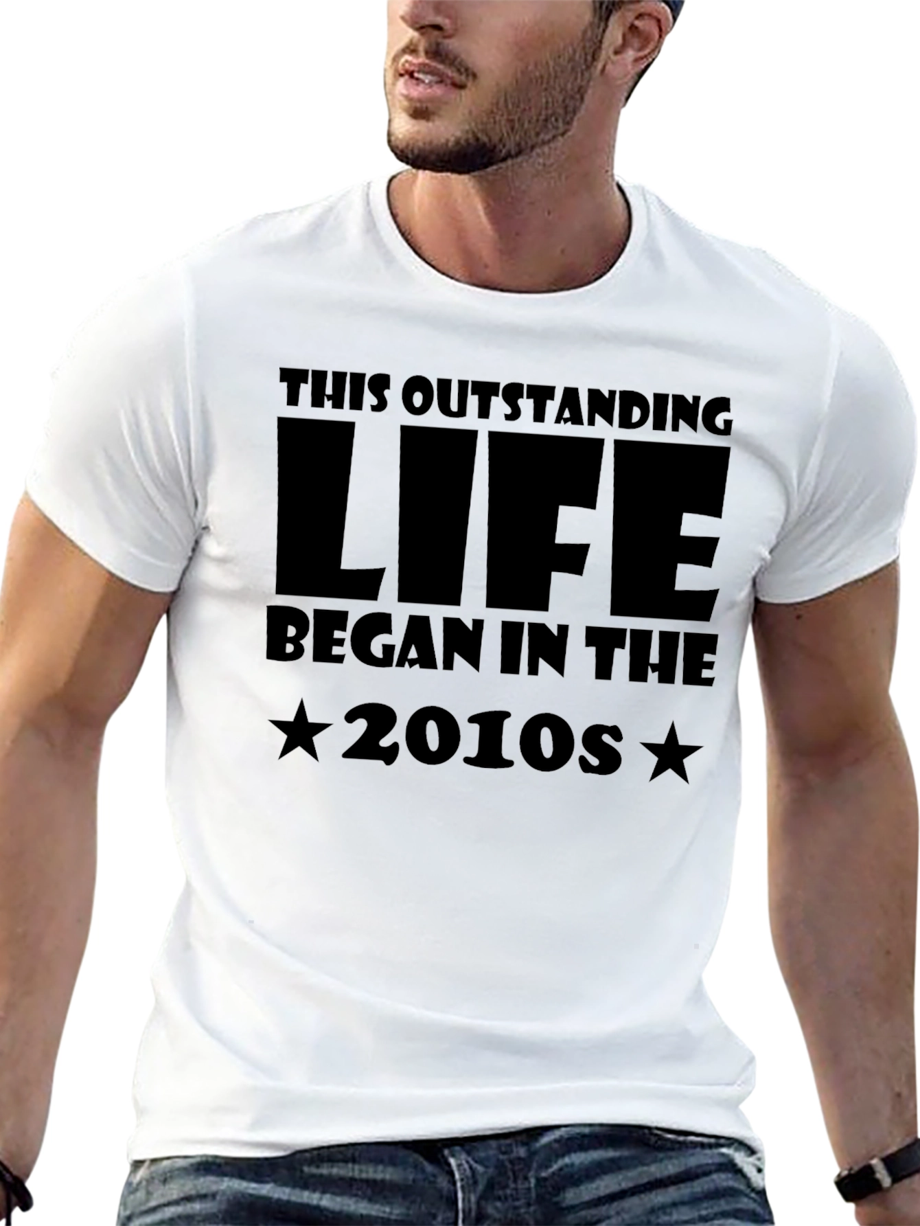 Outstanding Life Began in The 2010s Black T-Shirt