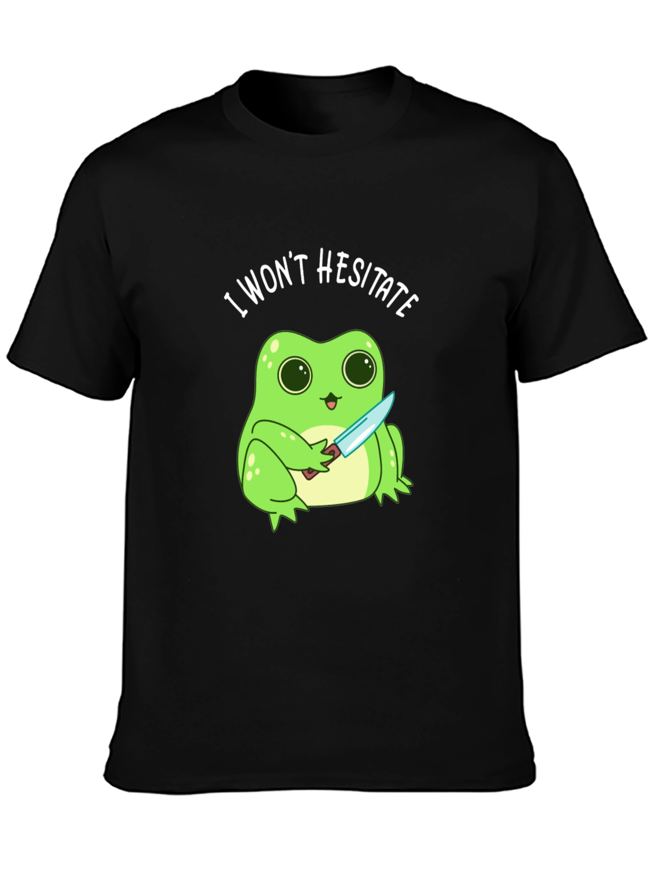 I Wont Hesitate Frog T-Shirt - Funny Graphic Tee