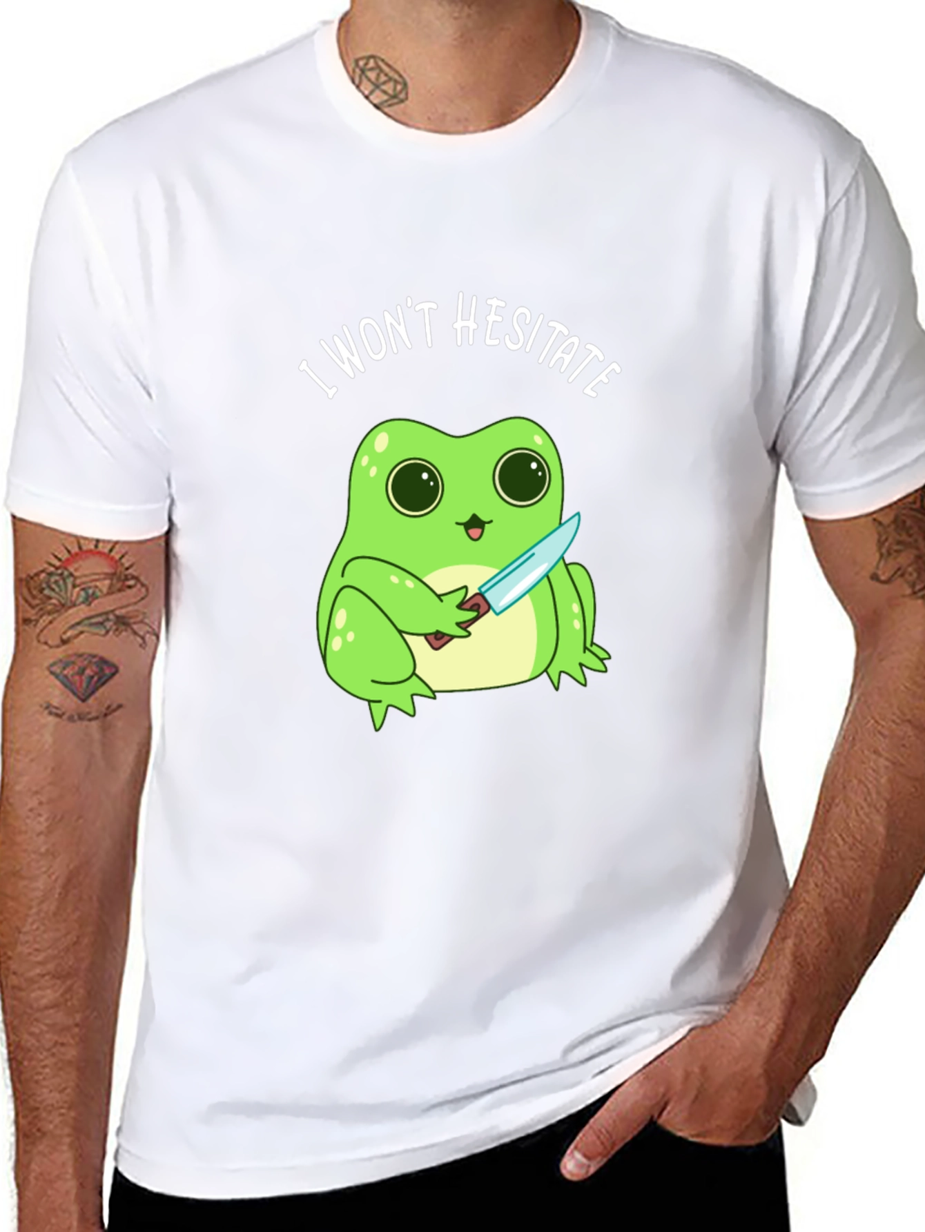 I Wont Hesitate Frog T-Shirt - Funny Graphic Tee
