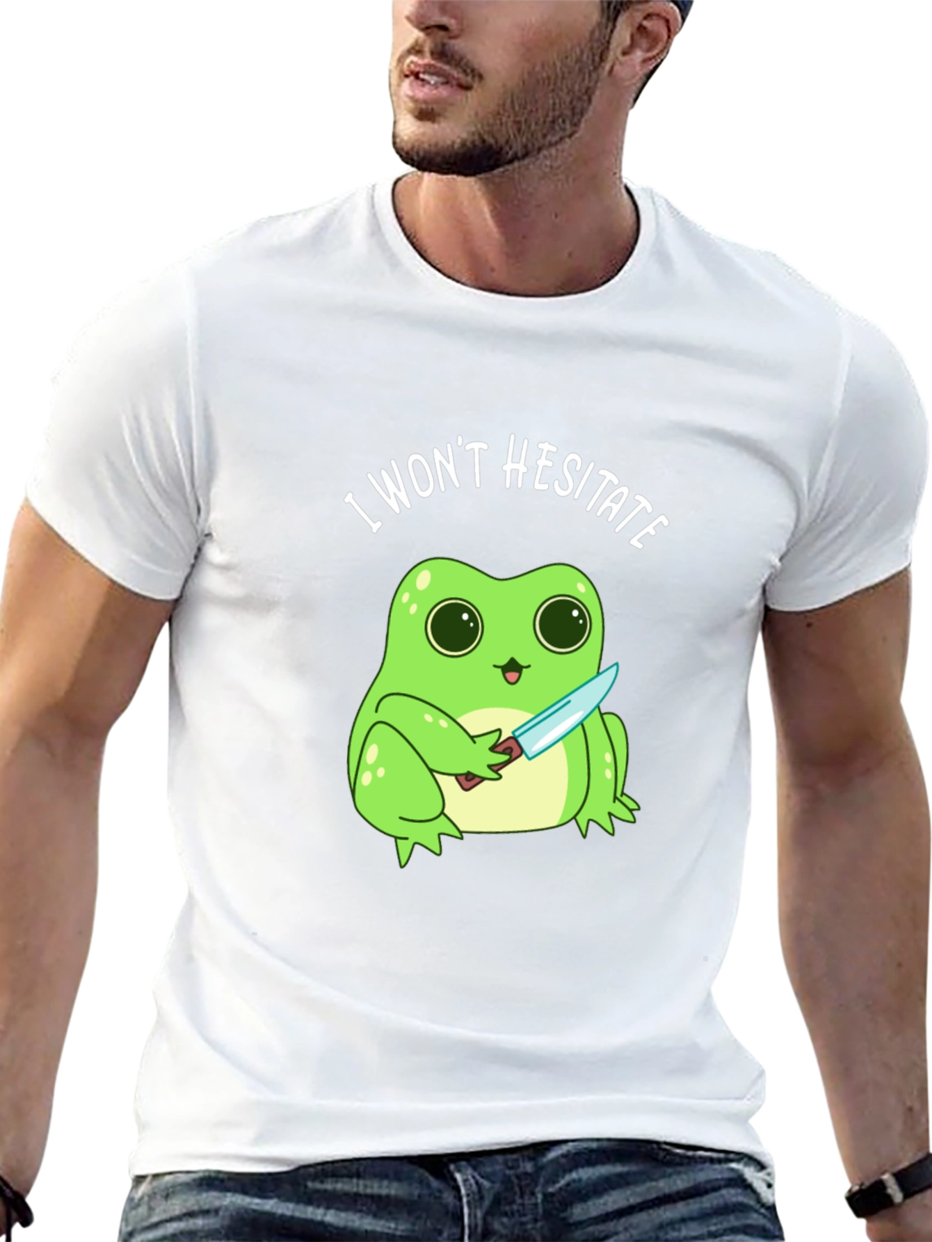 I Wont Hesitate Frog T-Shirt - Funny Graphic Tee