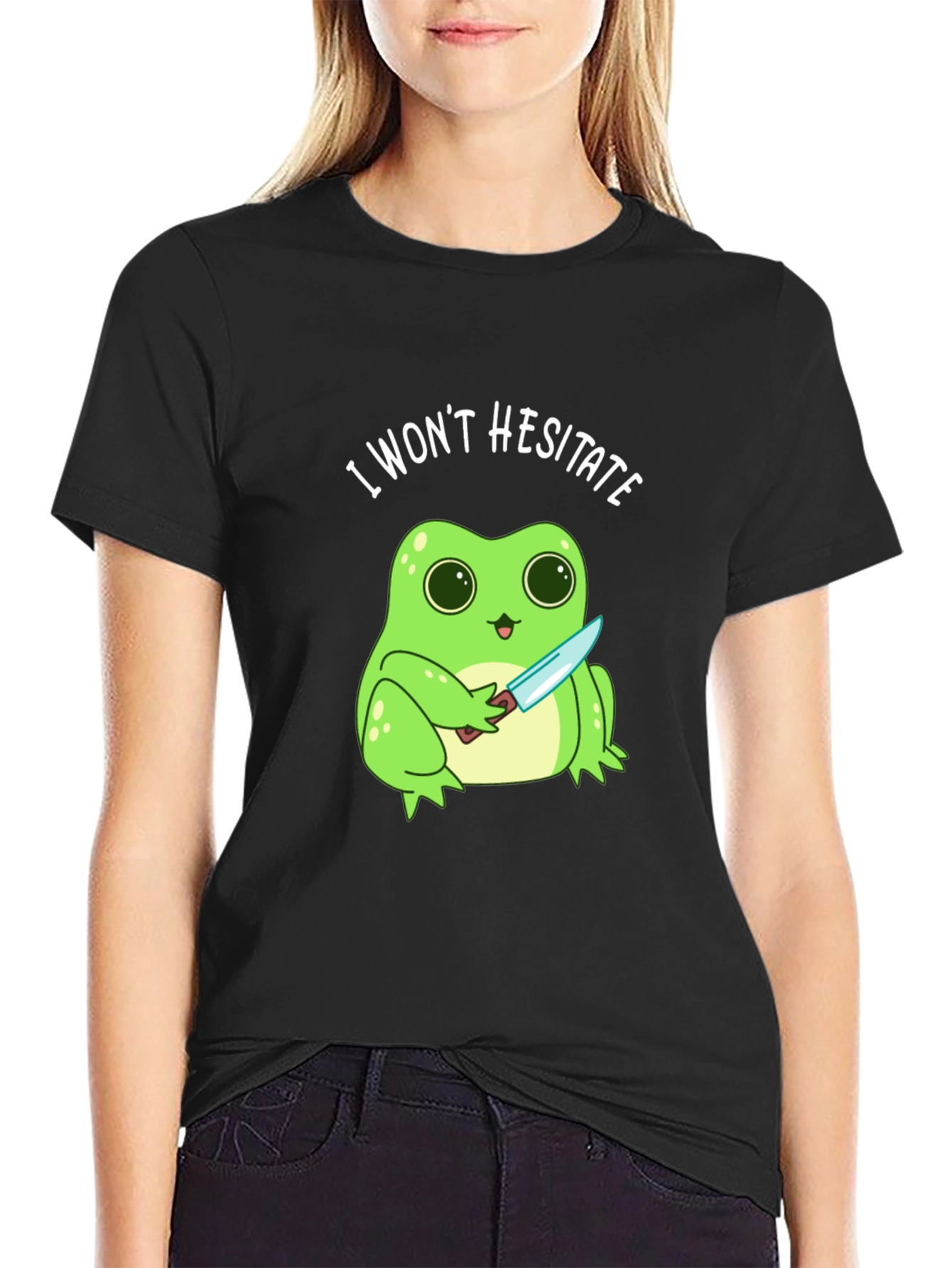 I Wont Hesitate Frog T-Shirt - Funny Graphic Tee