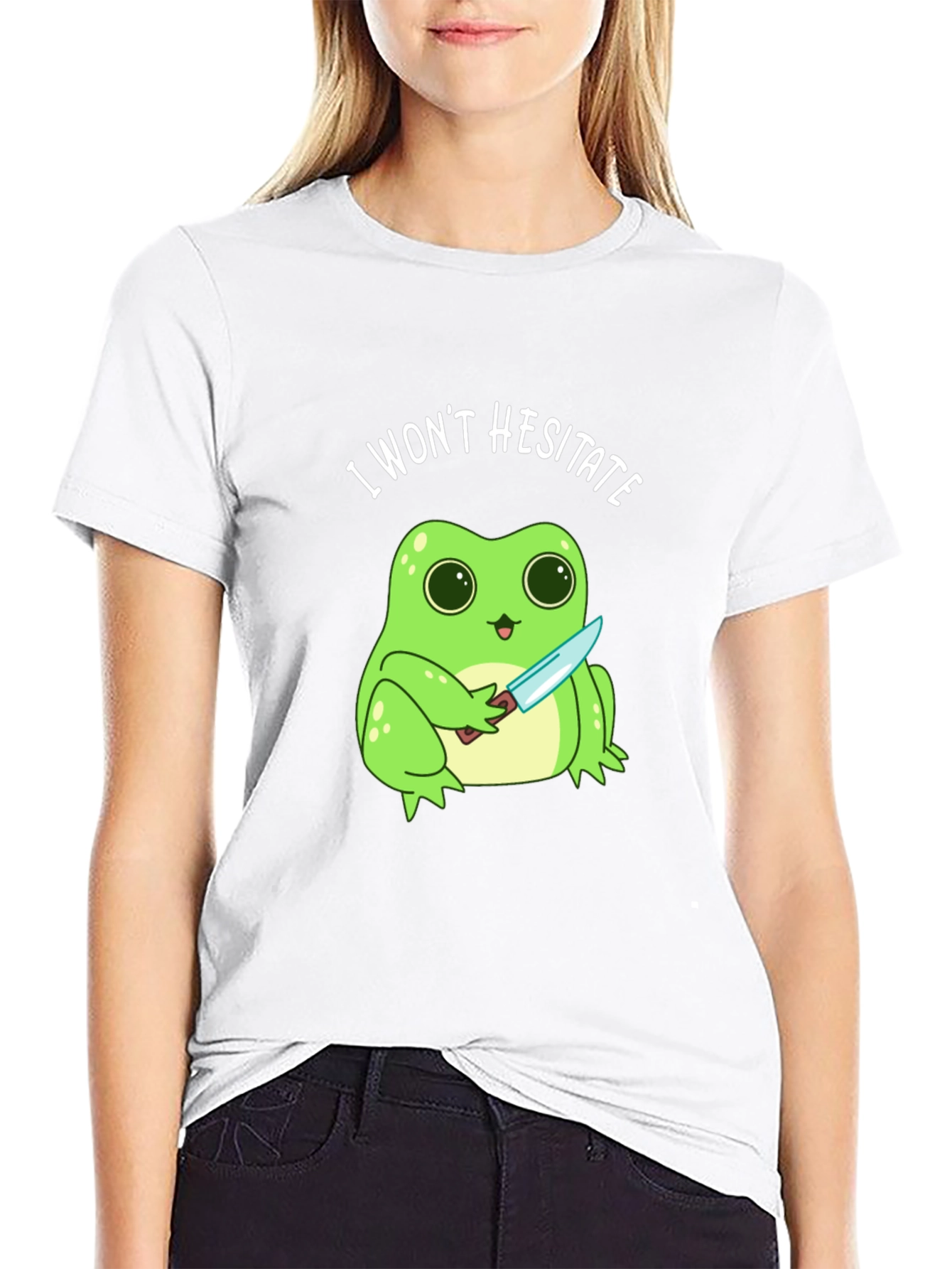 I Wont Hesitate Frog T-Shirt - Funny Graphic Tee