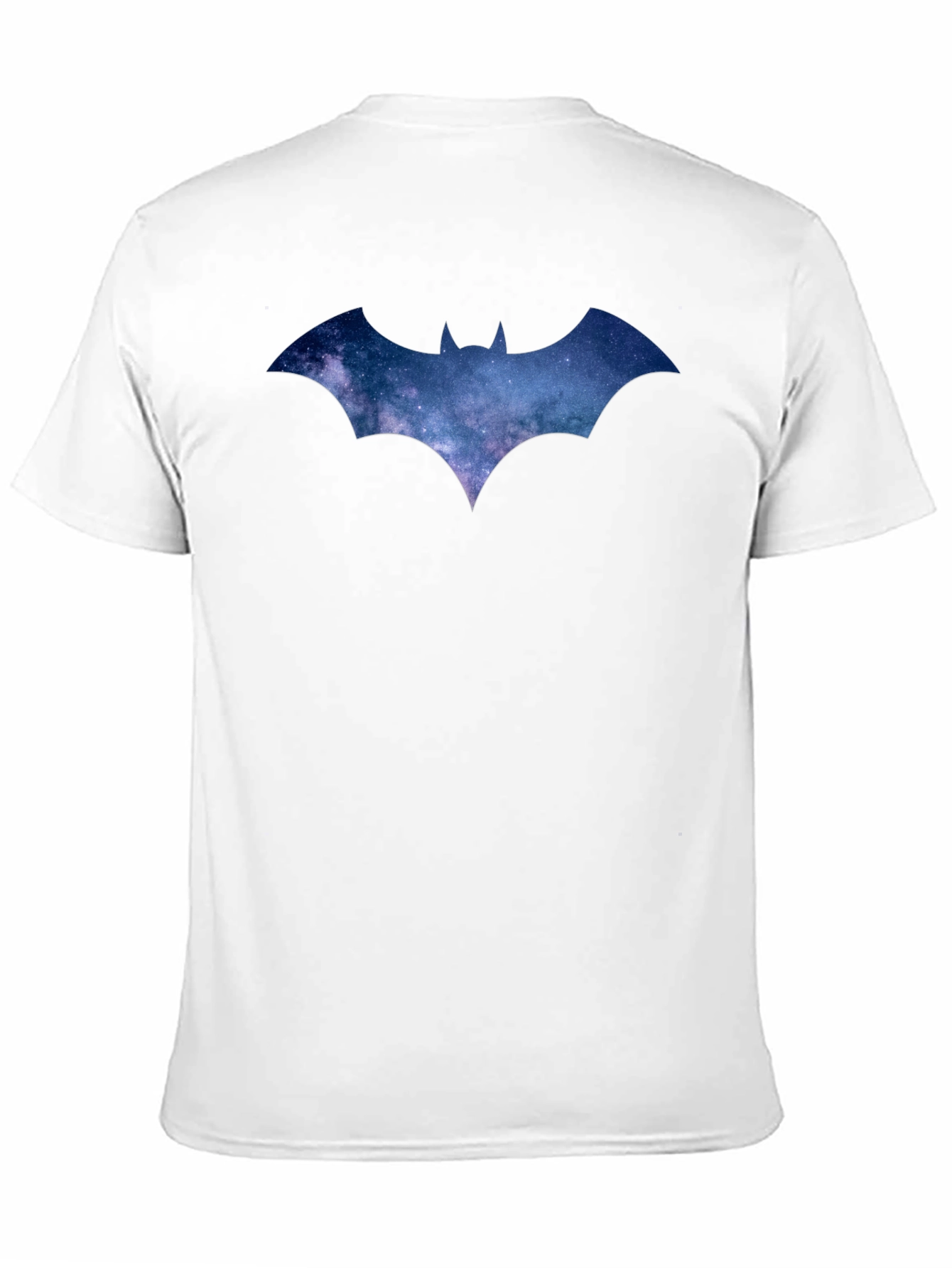 Galaxy Batman Logo Black T-Shirt
