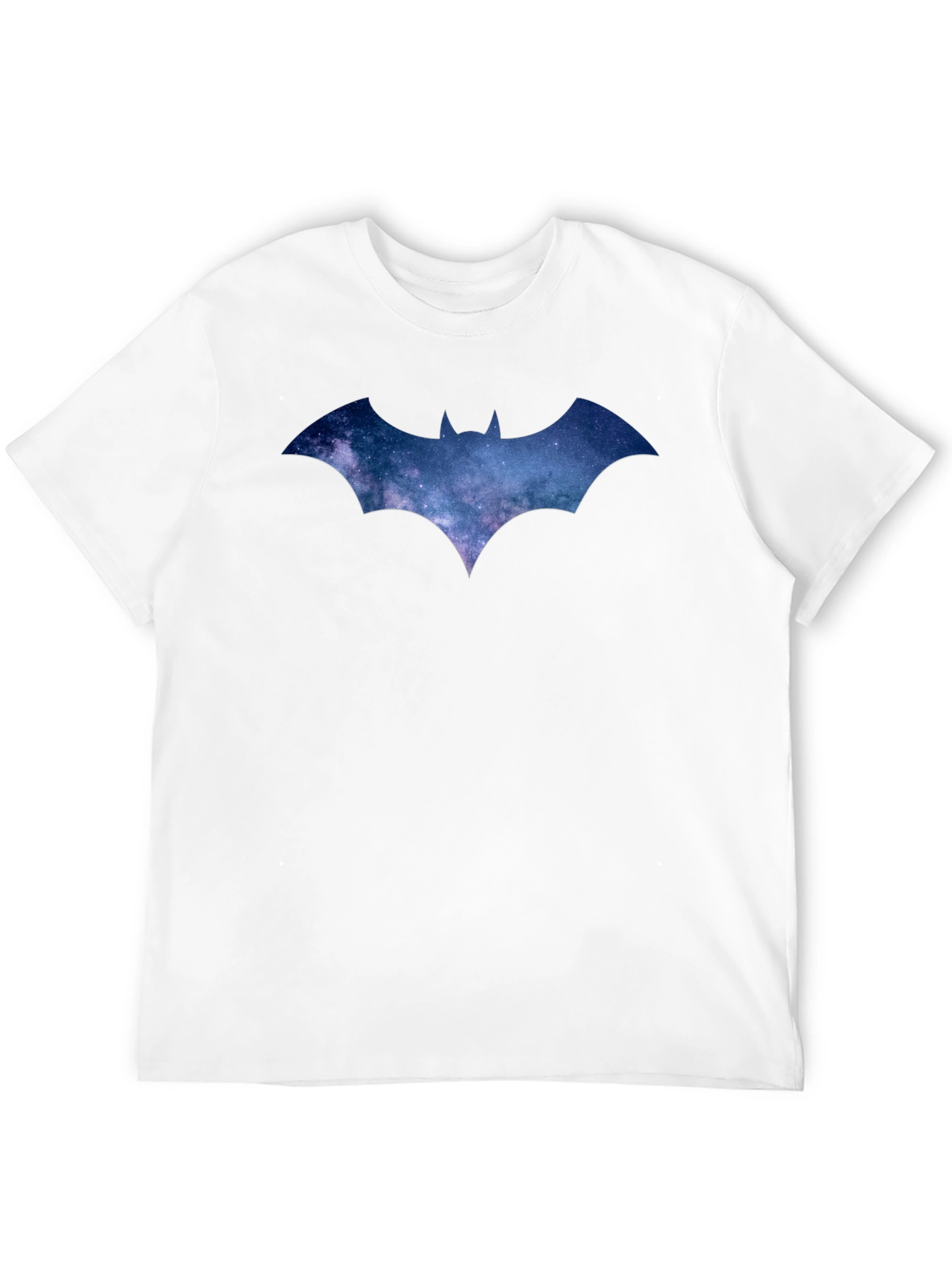 Galaxy Batman Logo Black T-Shirt