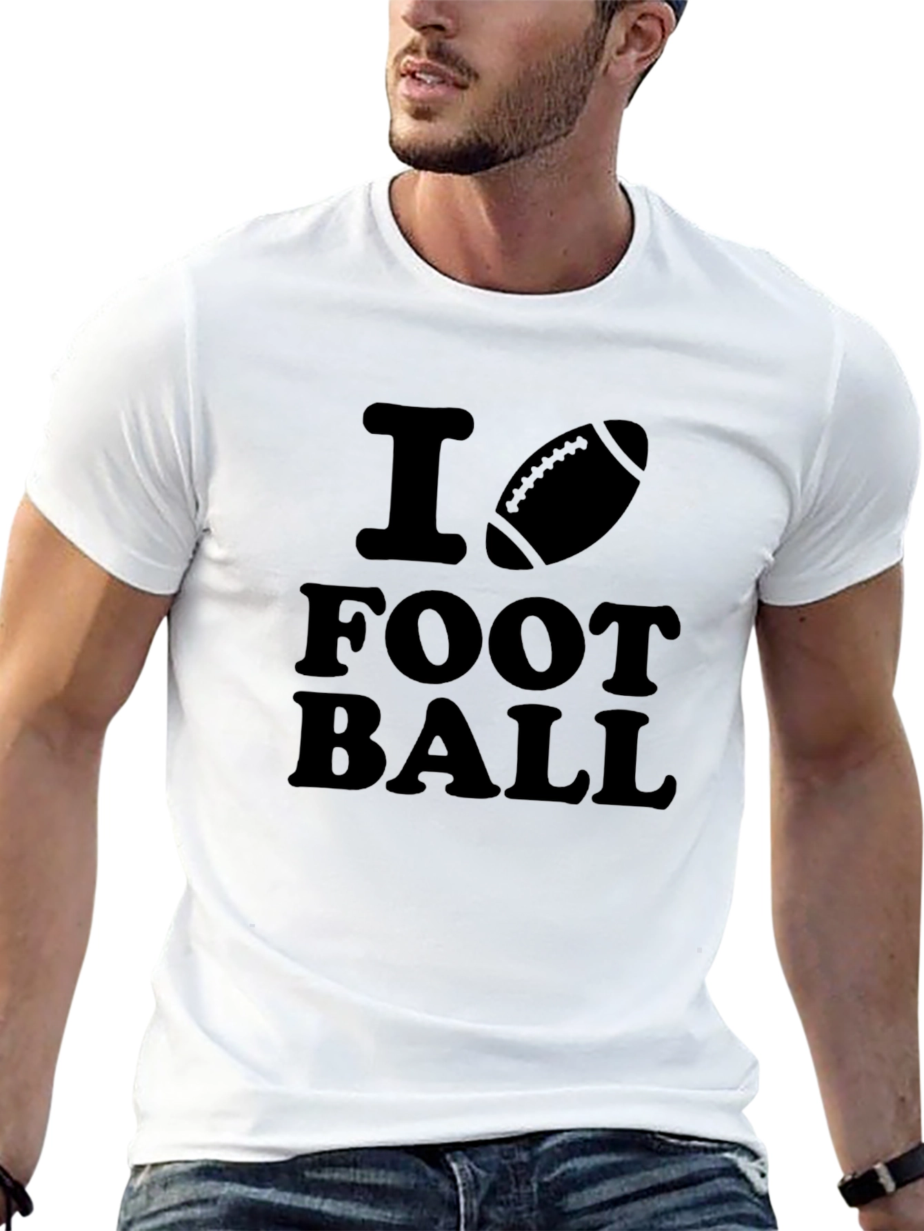 I Heart Football Graphic T-Shirt