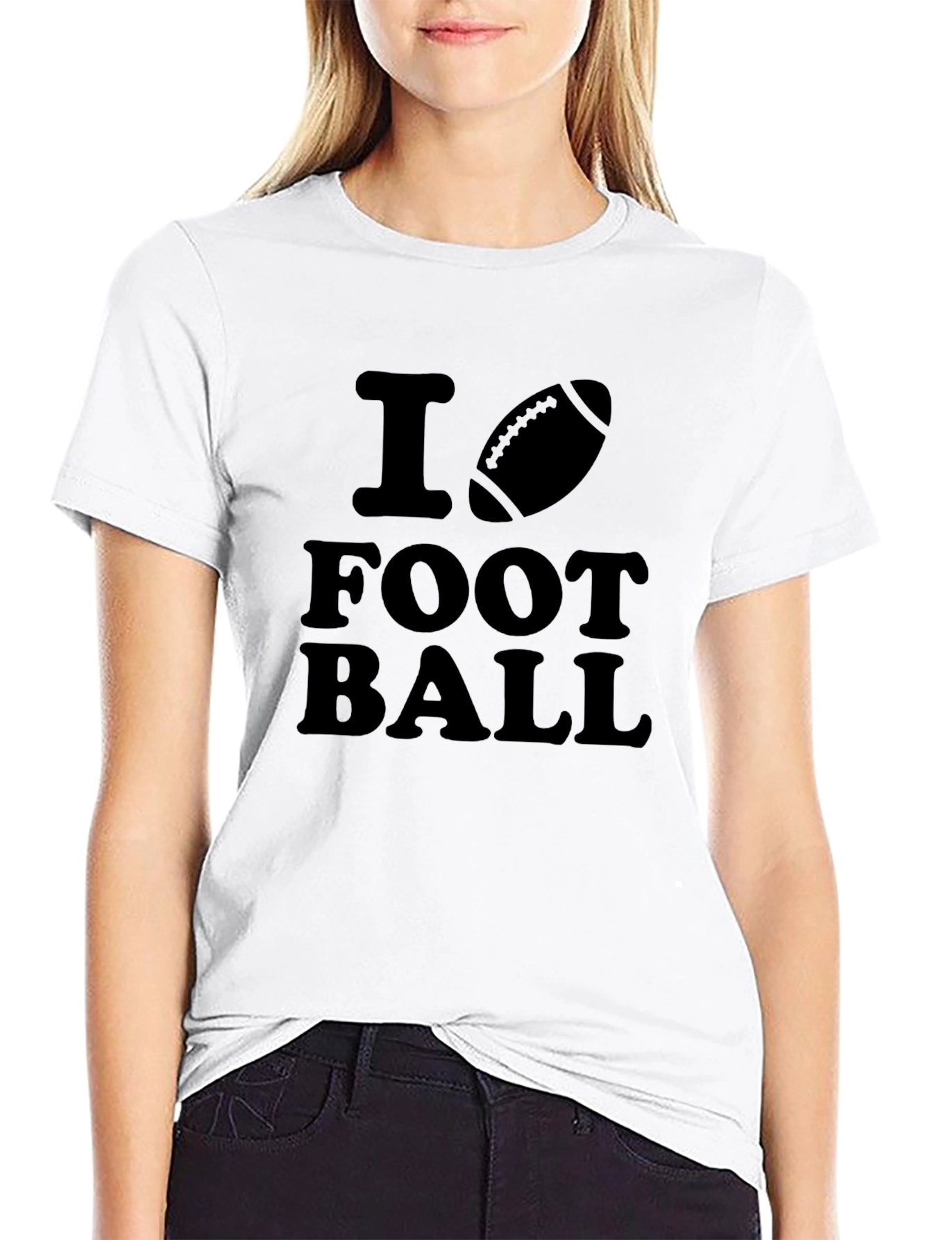 I Heart Football Graphic T-Shirt