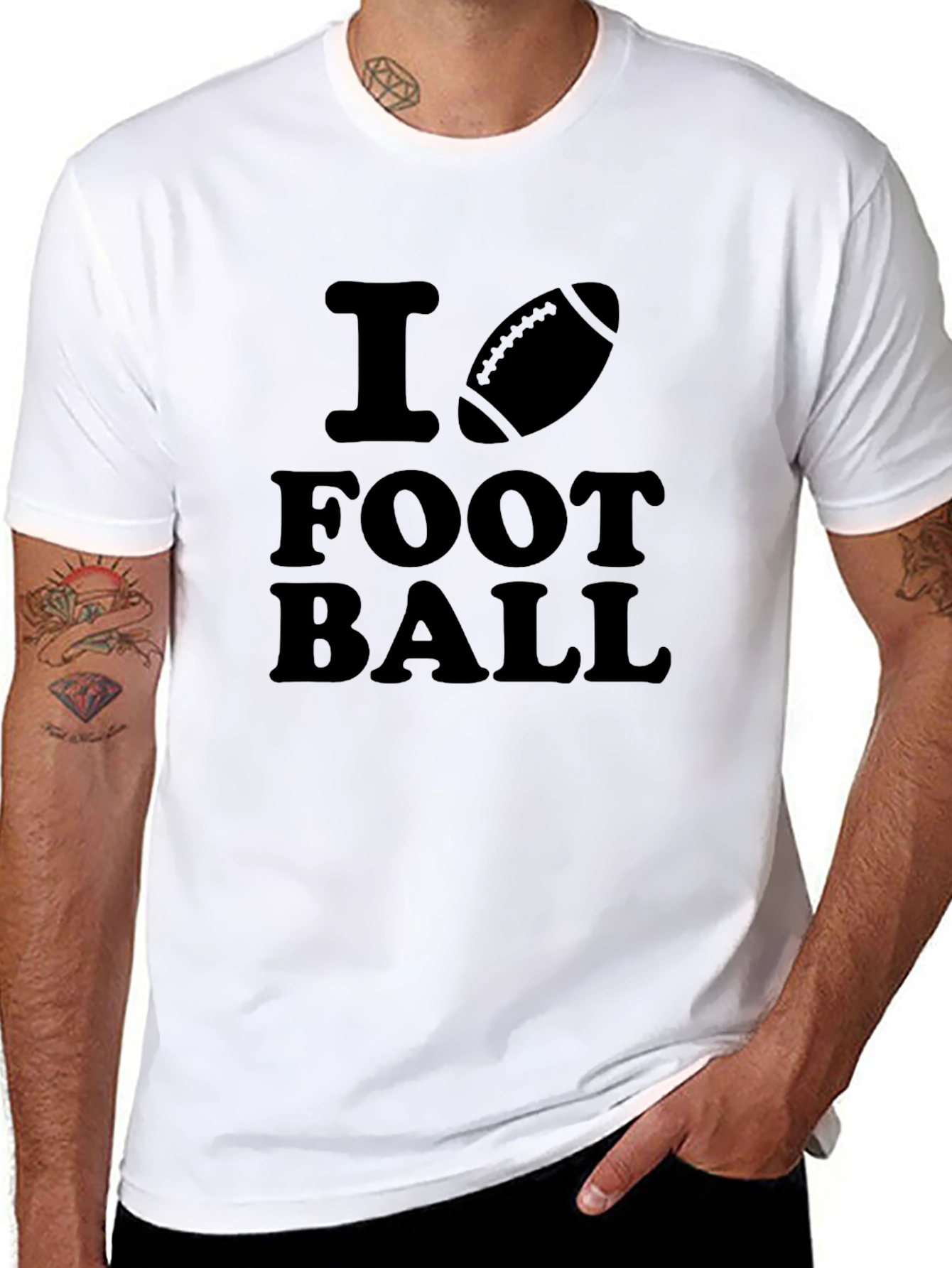 I Heart Football Graphic T-Shirt