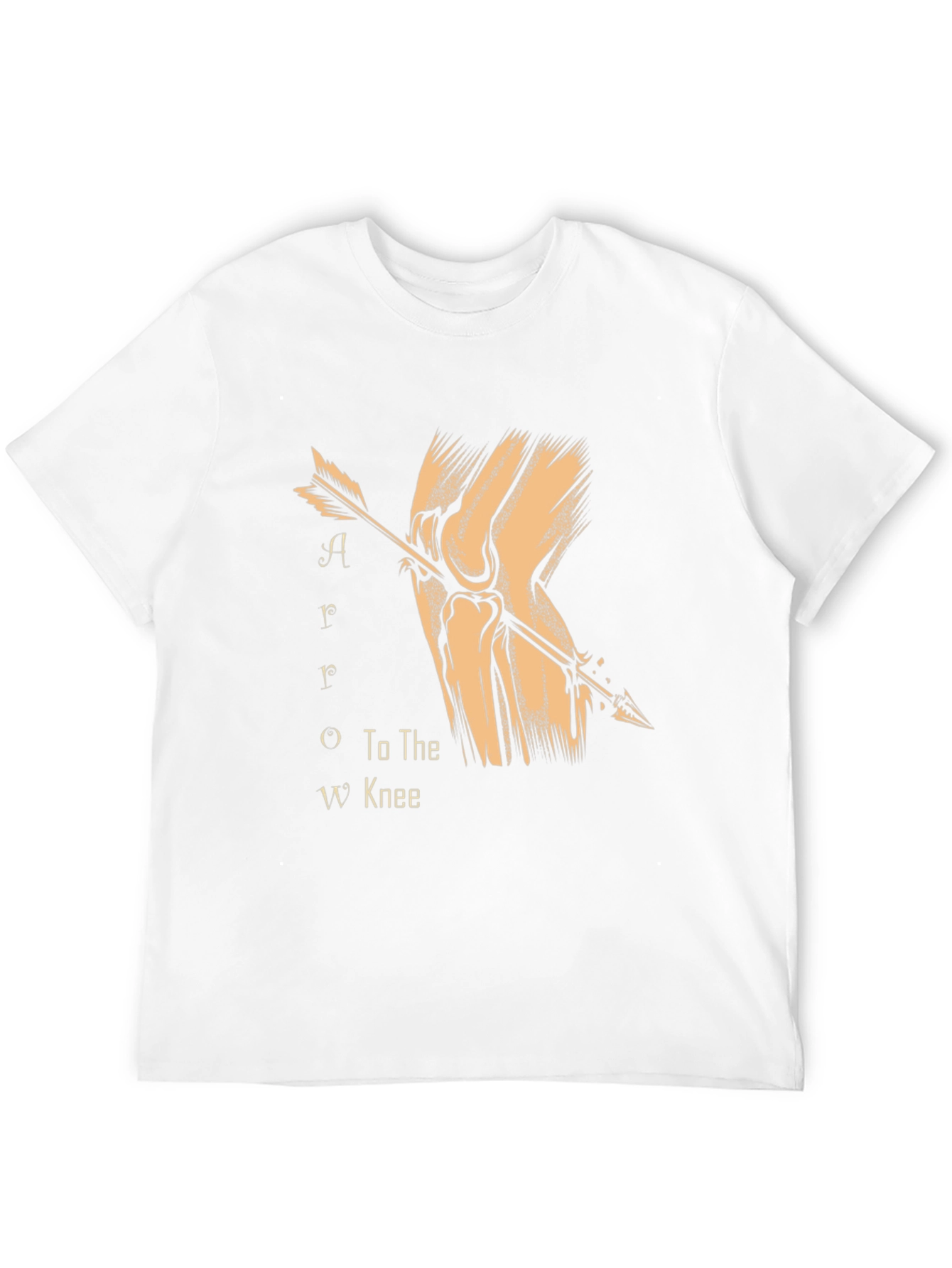 Arrow to the Knee T-Shirt - Black Cotton Blend