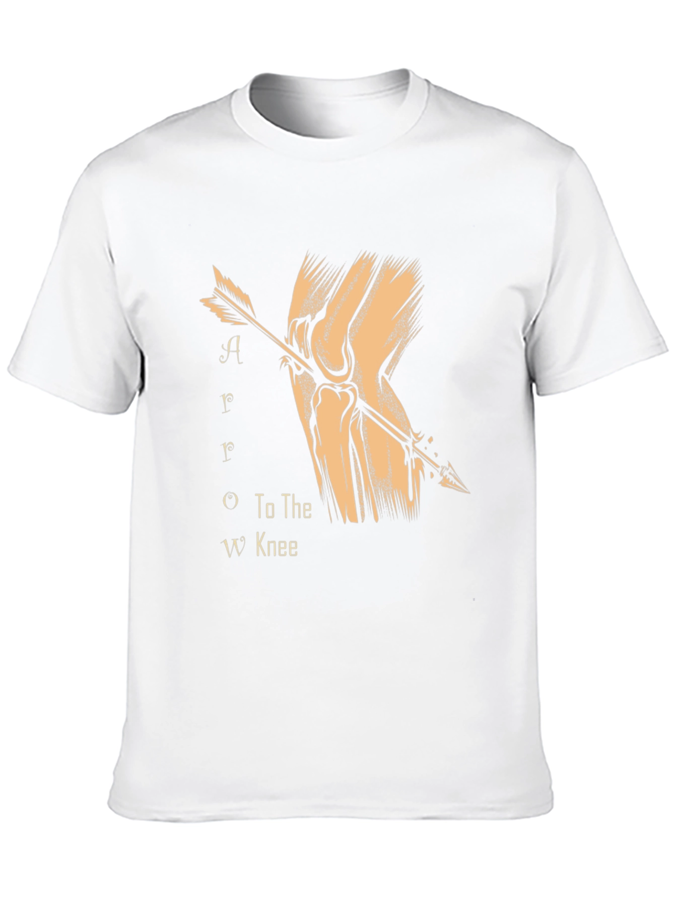 Arrow to the Knee T-Shirt - Black Cotton Blend