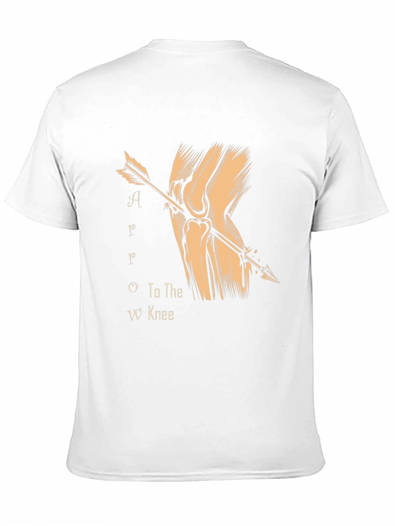 Arrow to the Knee T-Shirt - Black Cotton Blend