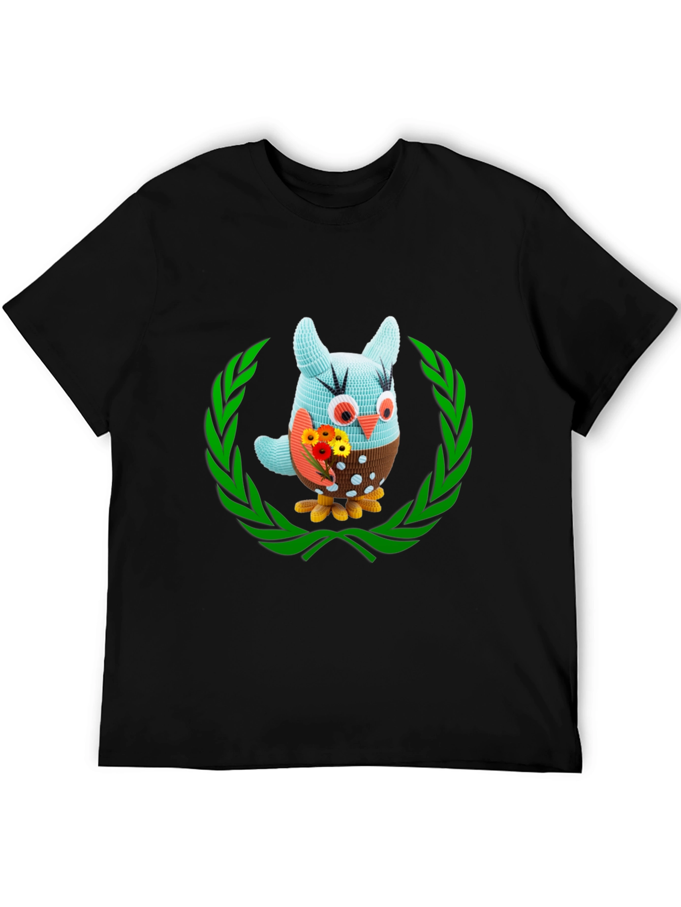 Owl & Flowers Graphic T-Shirt