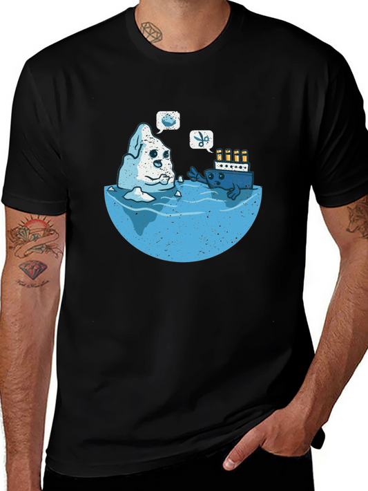 Titanic Iceberg Humor Graphic T-Shirt