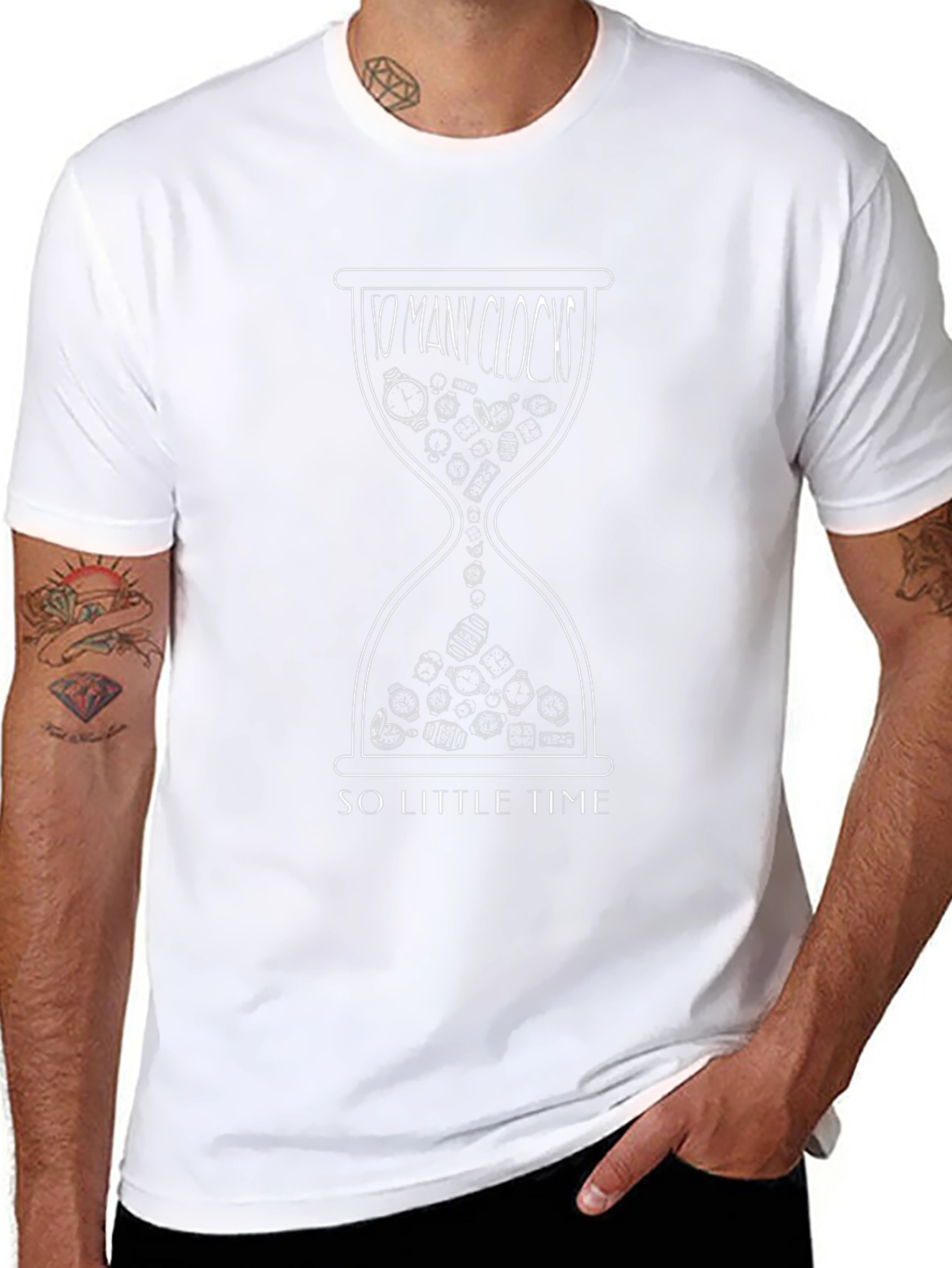 Time Flies Graphic Tee - Black