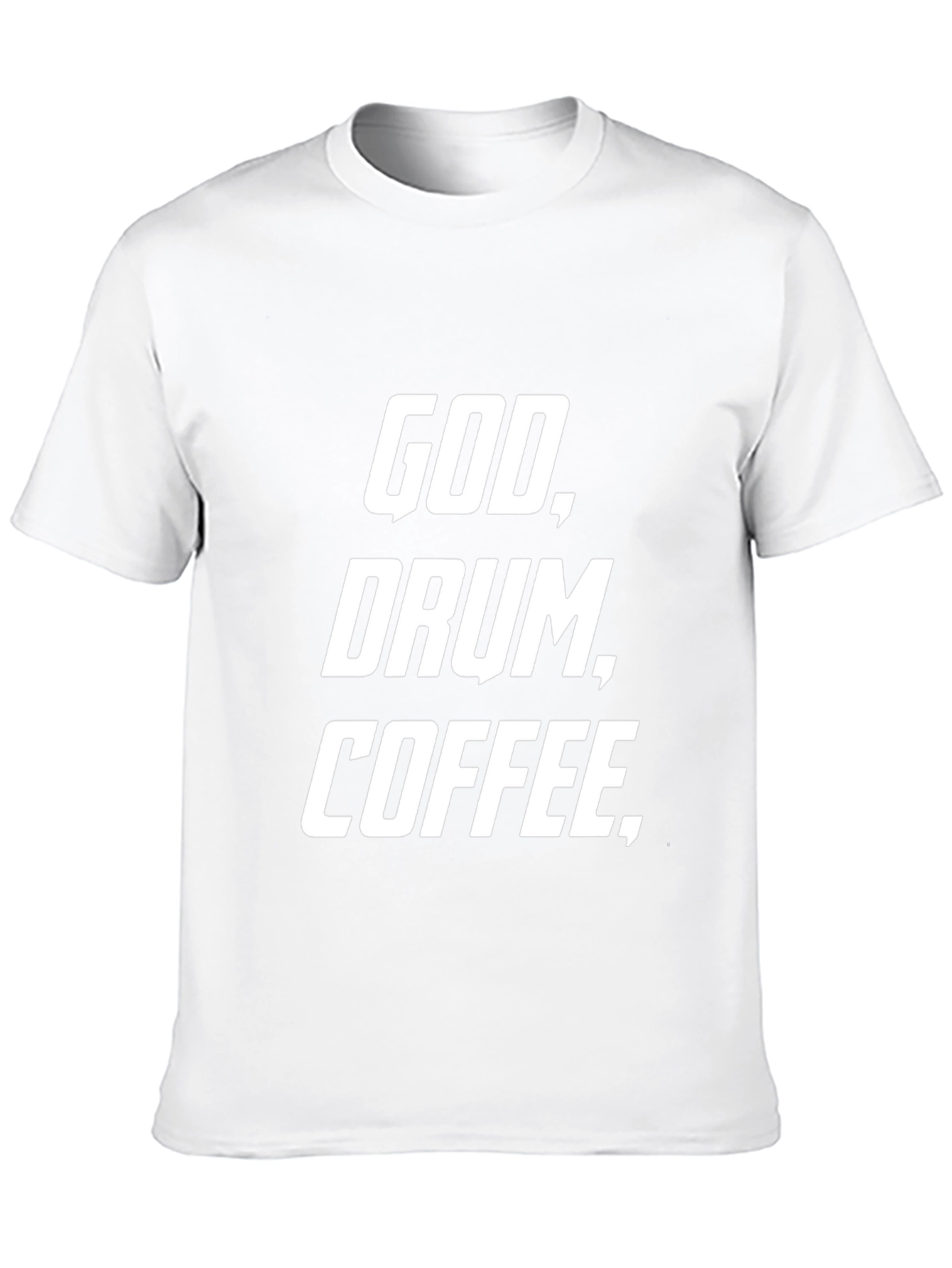 God Drum Coffee Black Graphic Tee