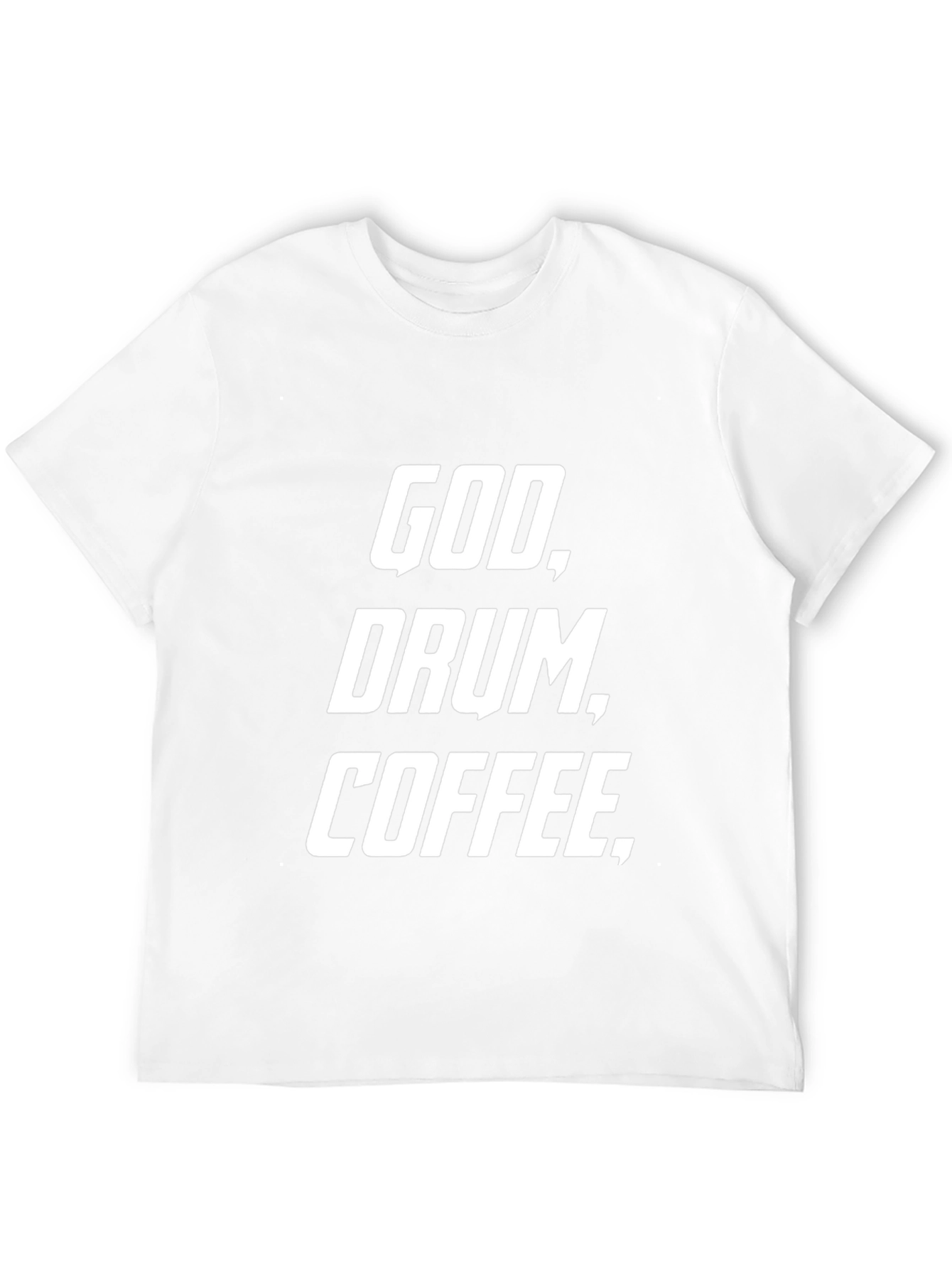 God Drum Coffee Black Graphic Tee