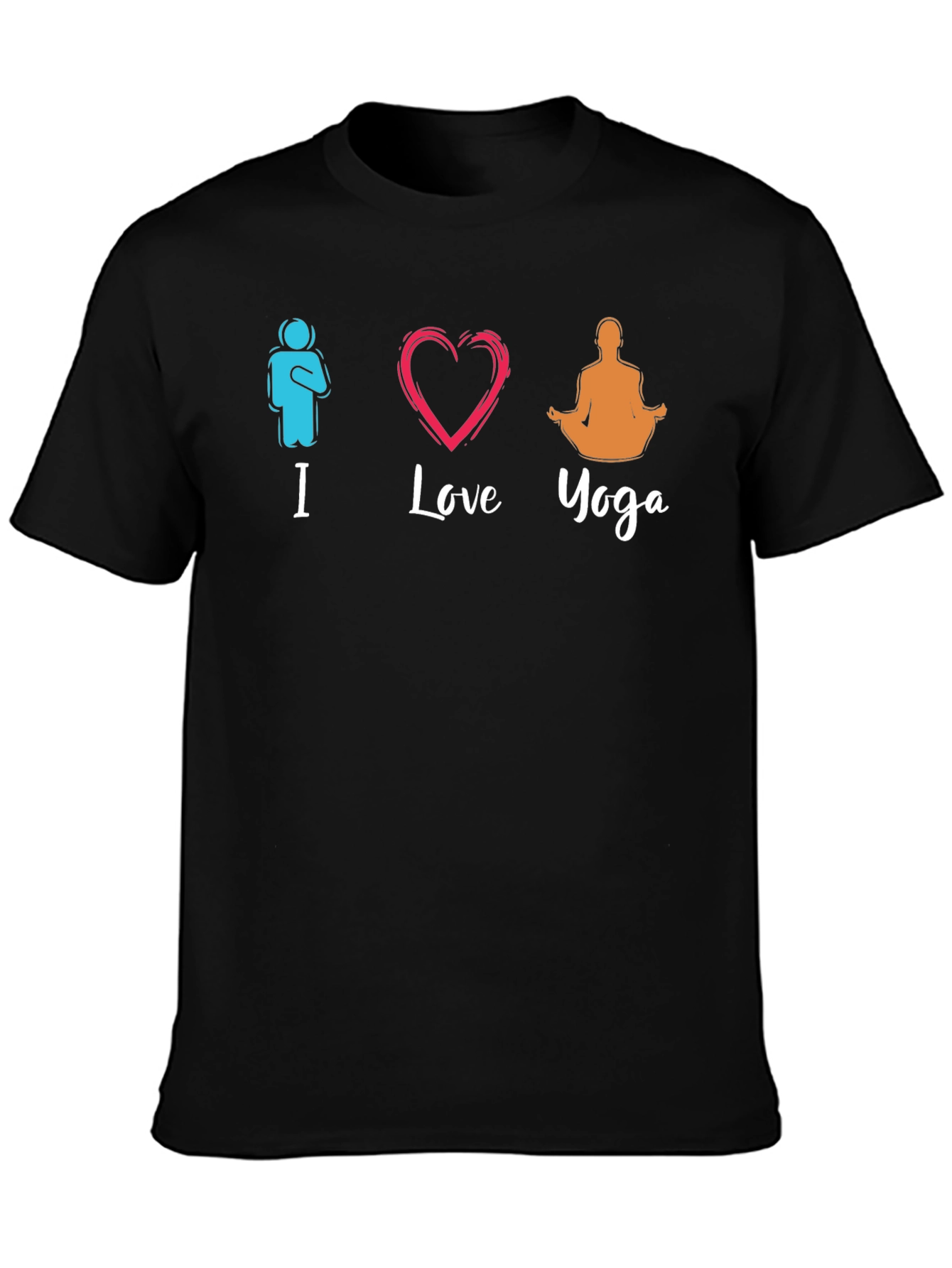 I Love Yoga Graphic T-Shirt - Relaxed Fit
