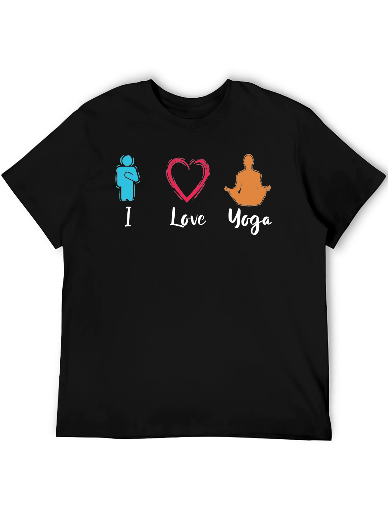 I Love Yoga Graphic T-Shirt - Relaxed Fit