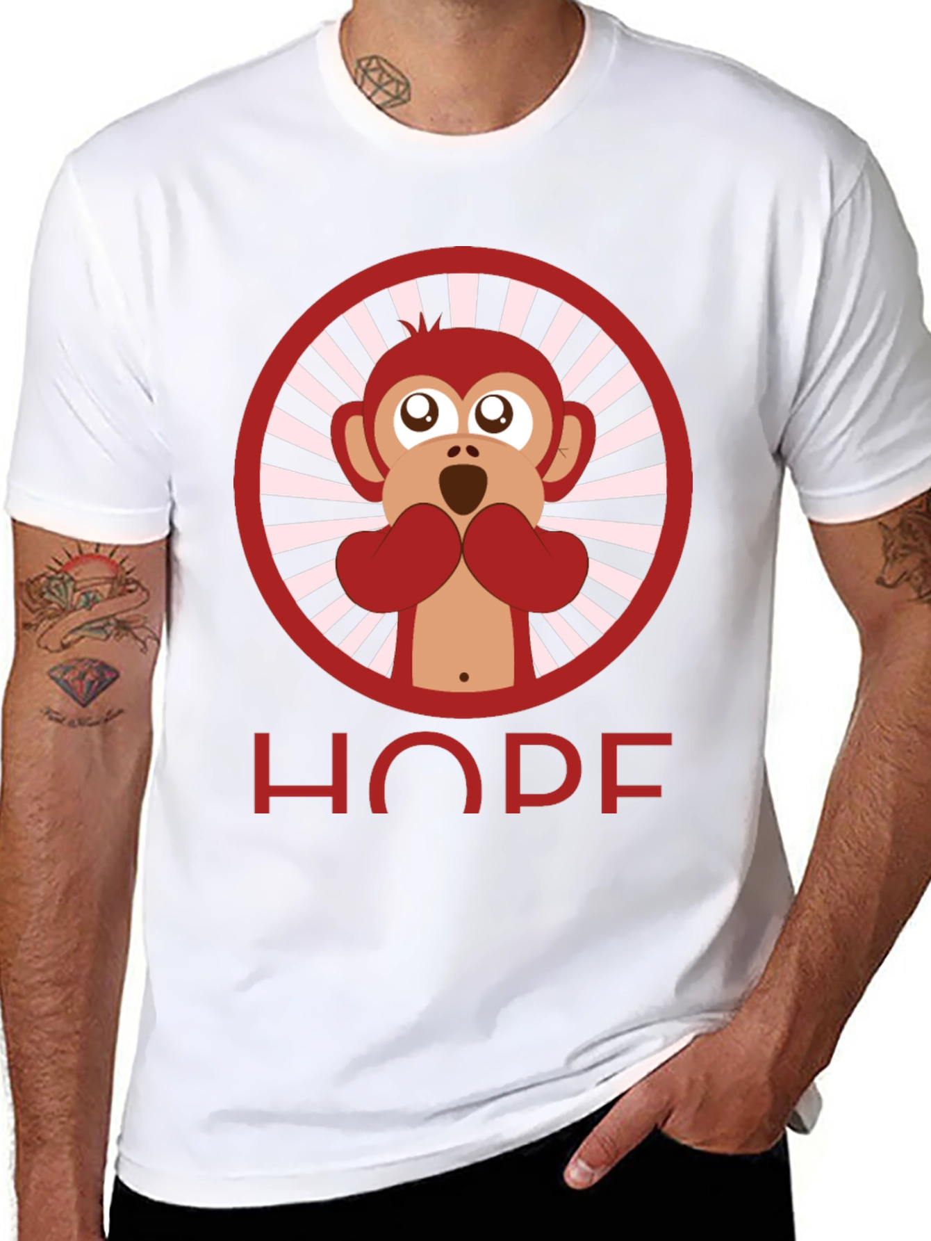 Monkey Hope T-Shirt - Mens Graphic Tee