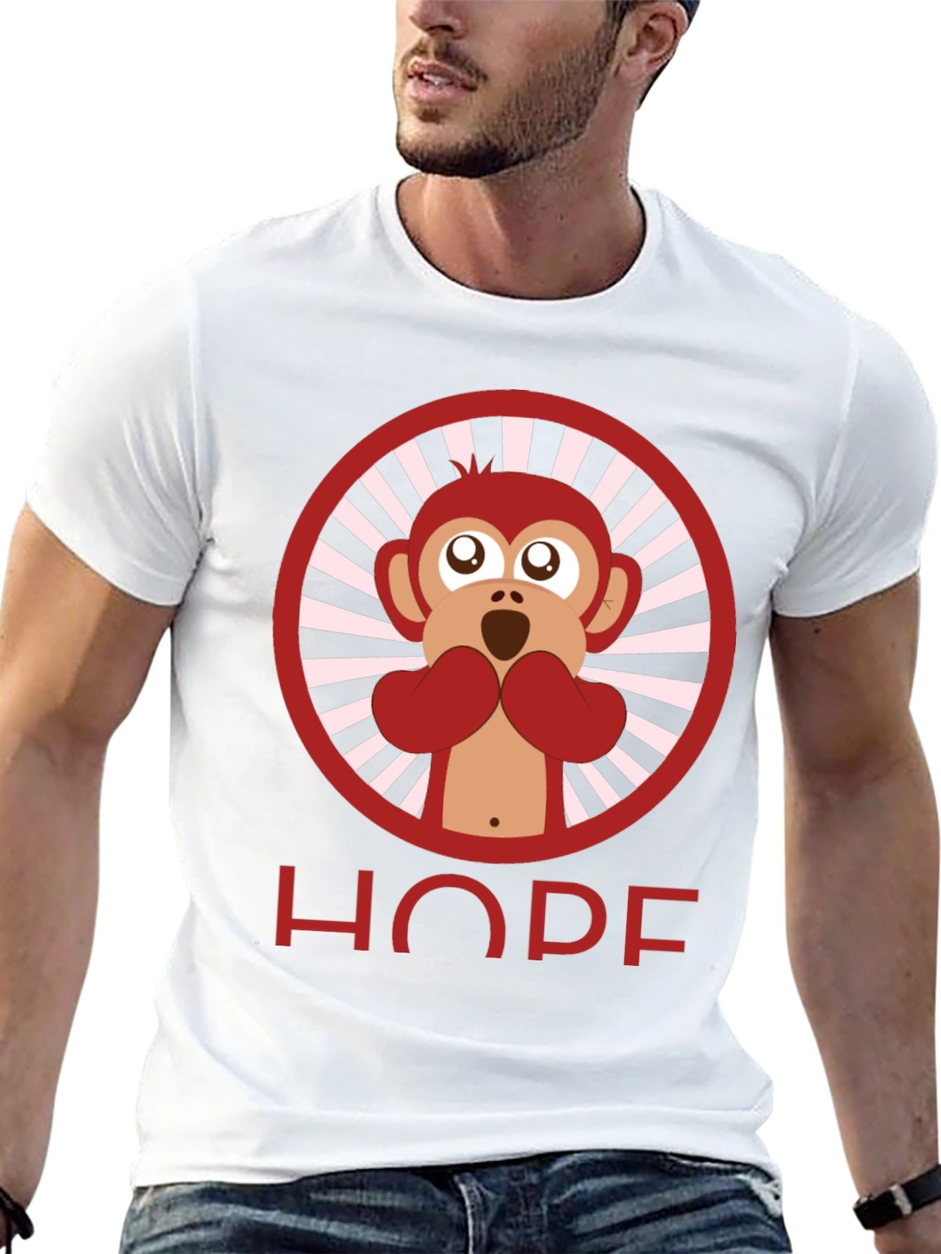 Monkey Hope T-Shirt - Mens Graphic Tee