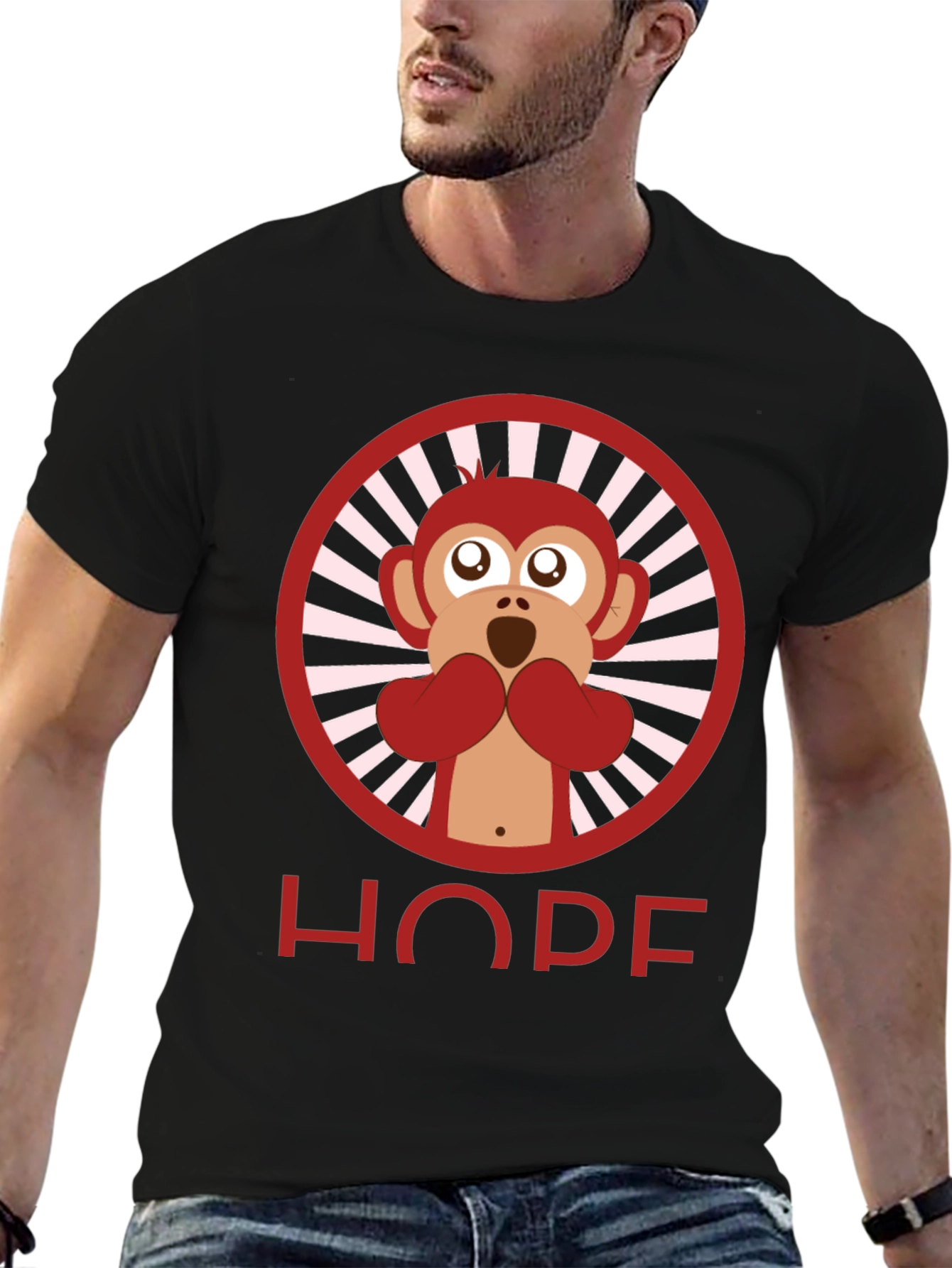 Monkey Hope T-Shirt - Mens Graphic Tee