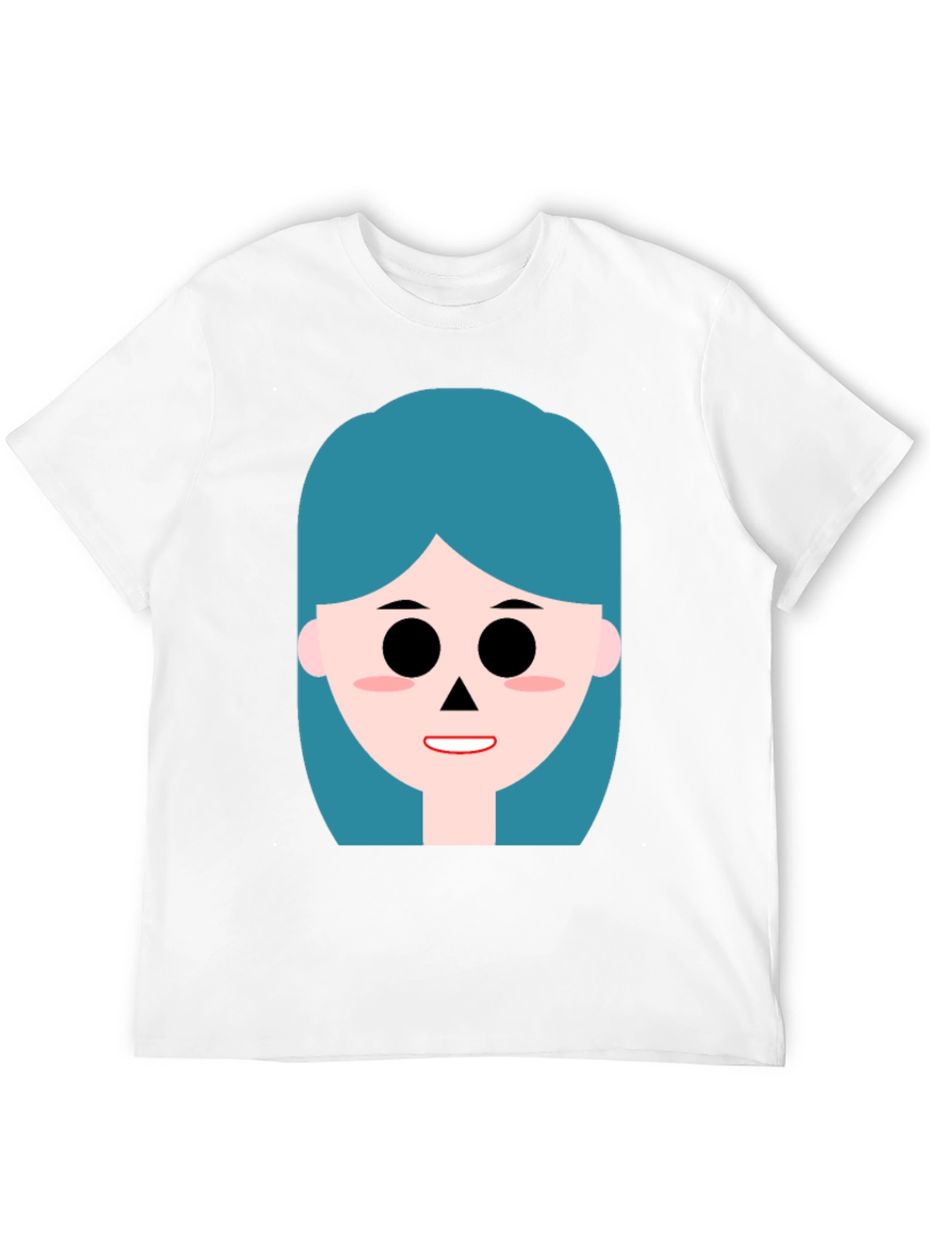 Cartoon Girl Graphic Black T-Shirt
