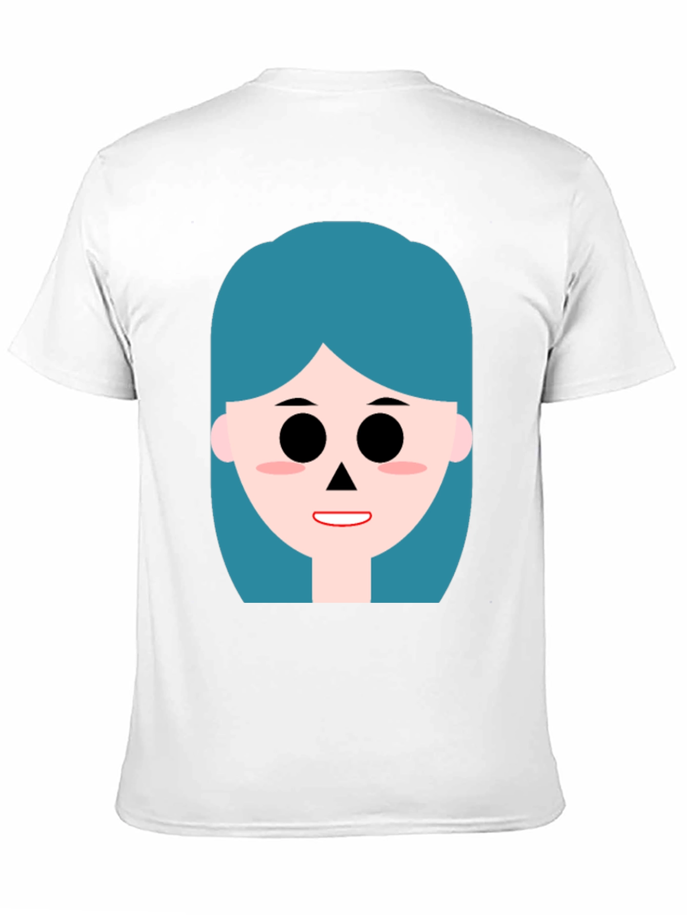 Cartoon Girl Graphic Black T-Shirt