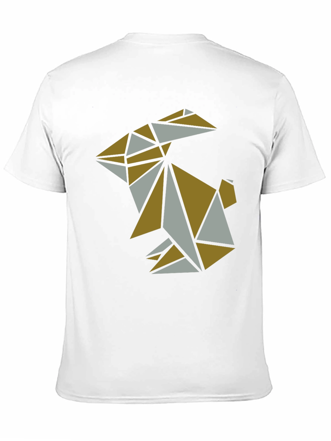 Geometric Origami Rabbit Graphic T-Shirt