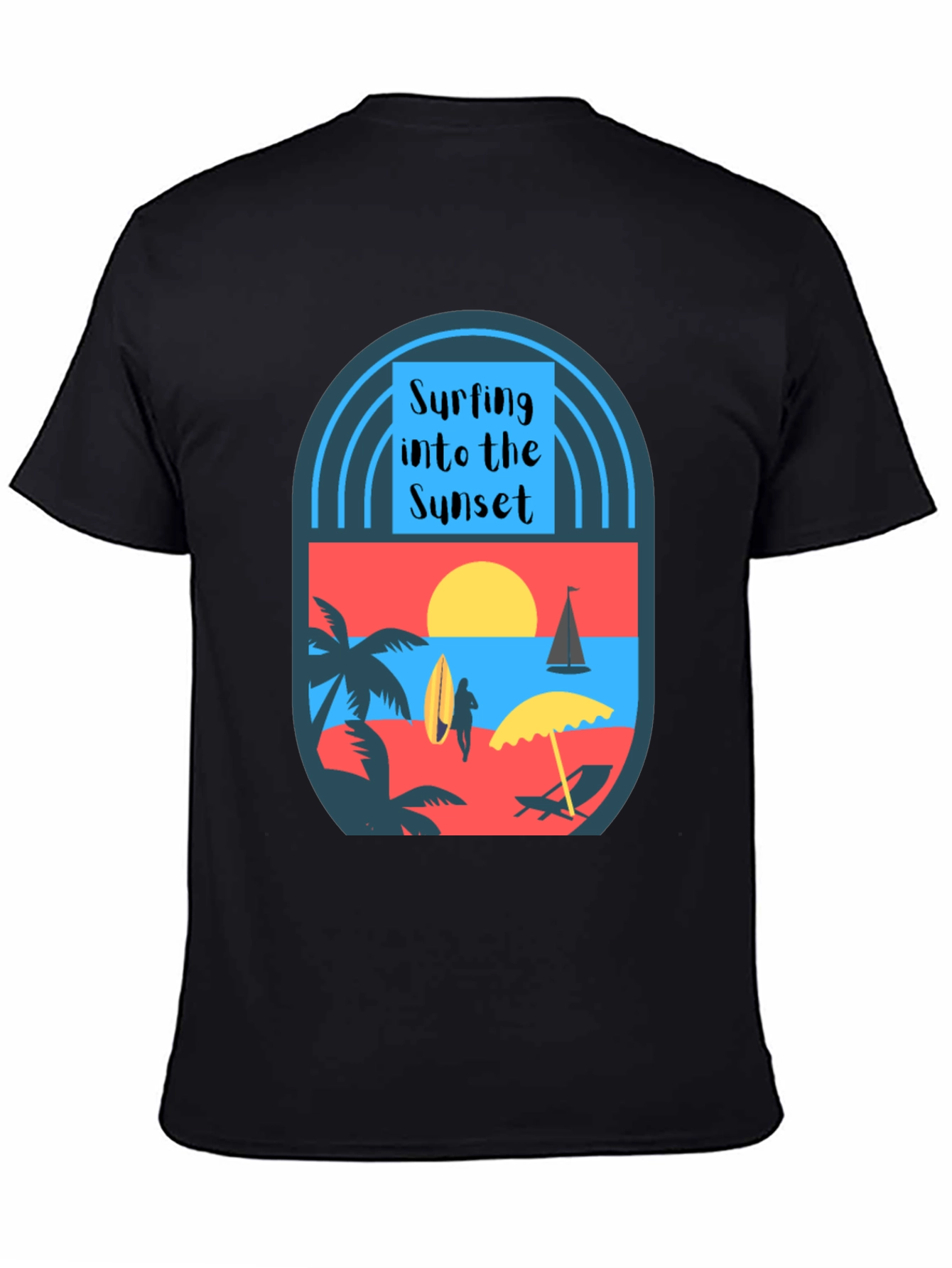 Surfing Into the Sunset Graphic Tee