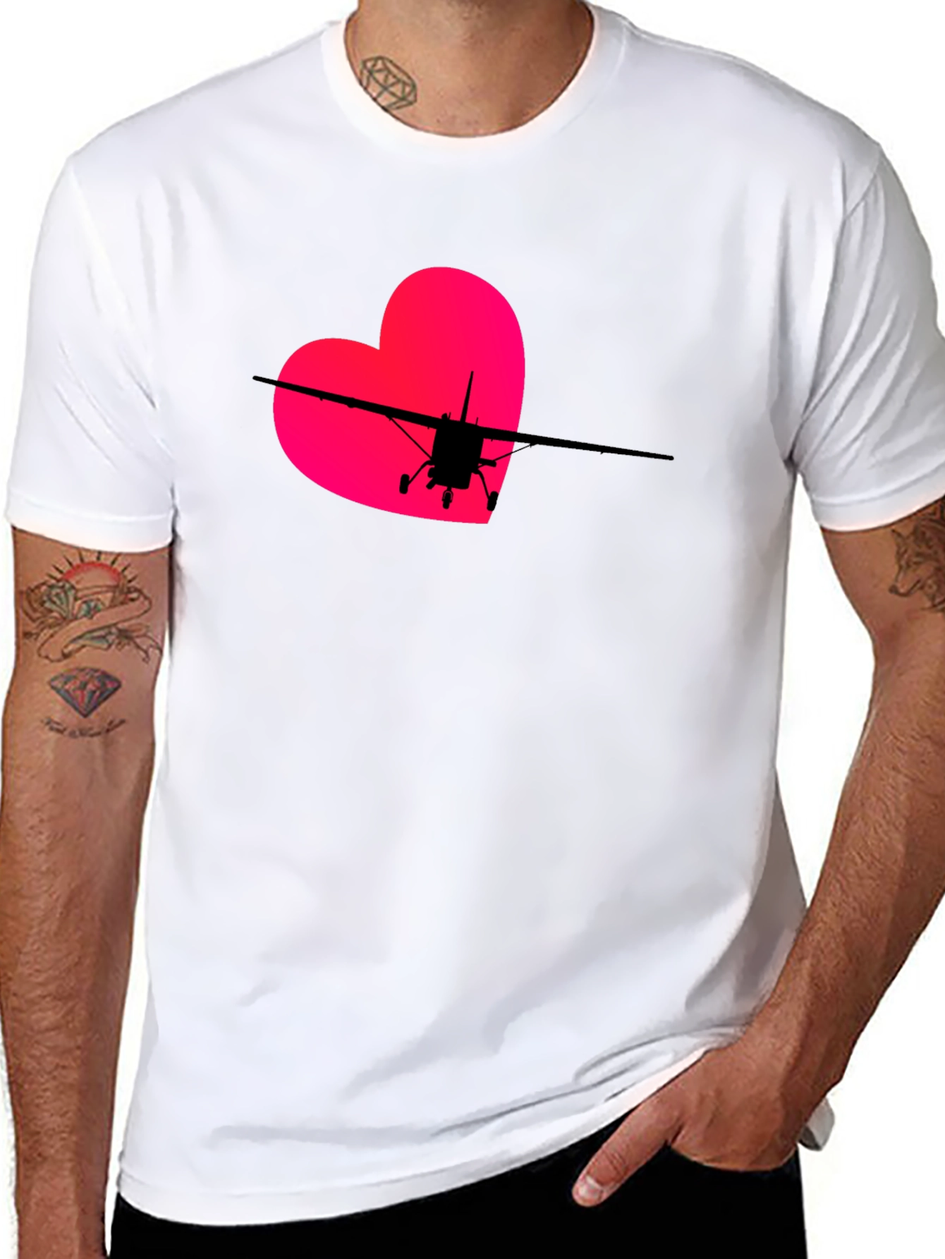 Pilot Heart T-Shirt - Aviation Love