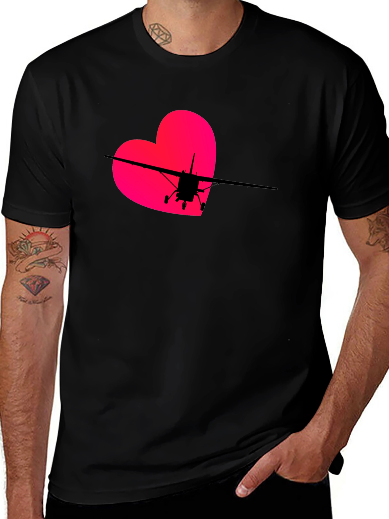 Pilot Heart T-Shirt - Aviation Love