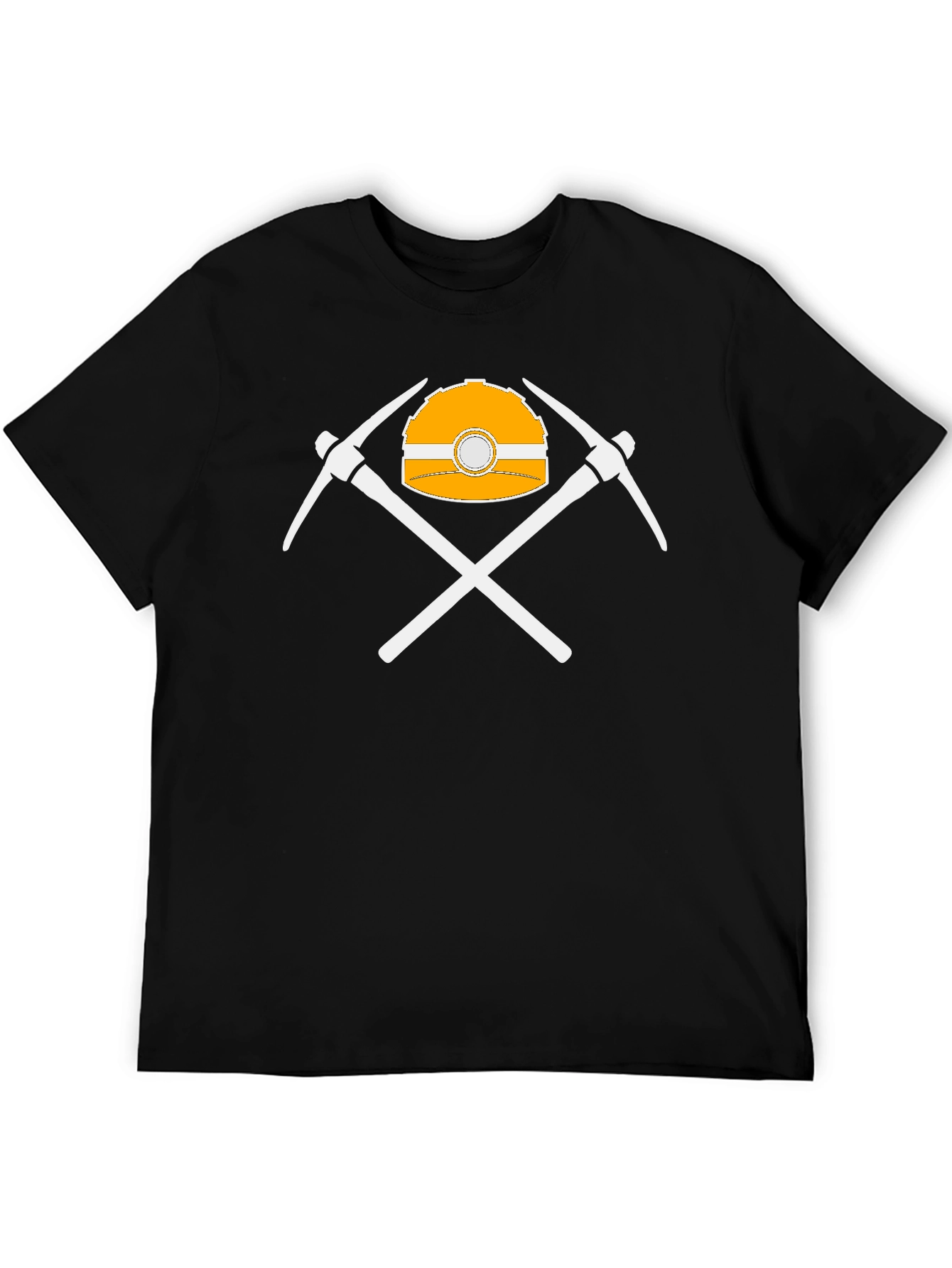 Miners Helmet & Pickaxes Graphic T-Shirt