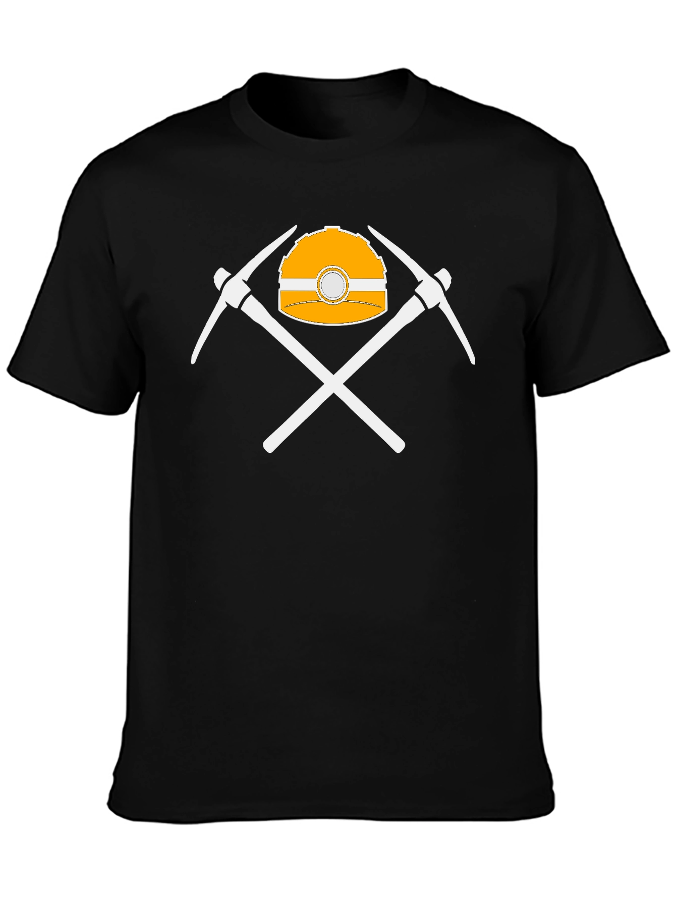 Miners Helmet & Pickaxes Graphic T-Shirt