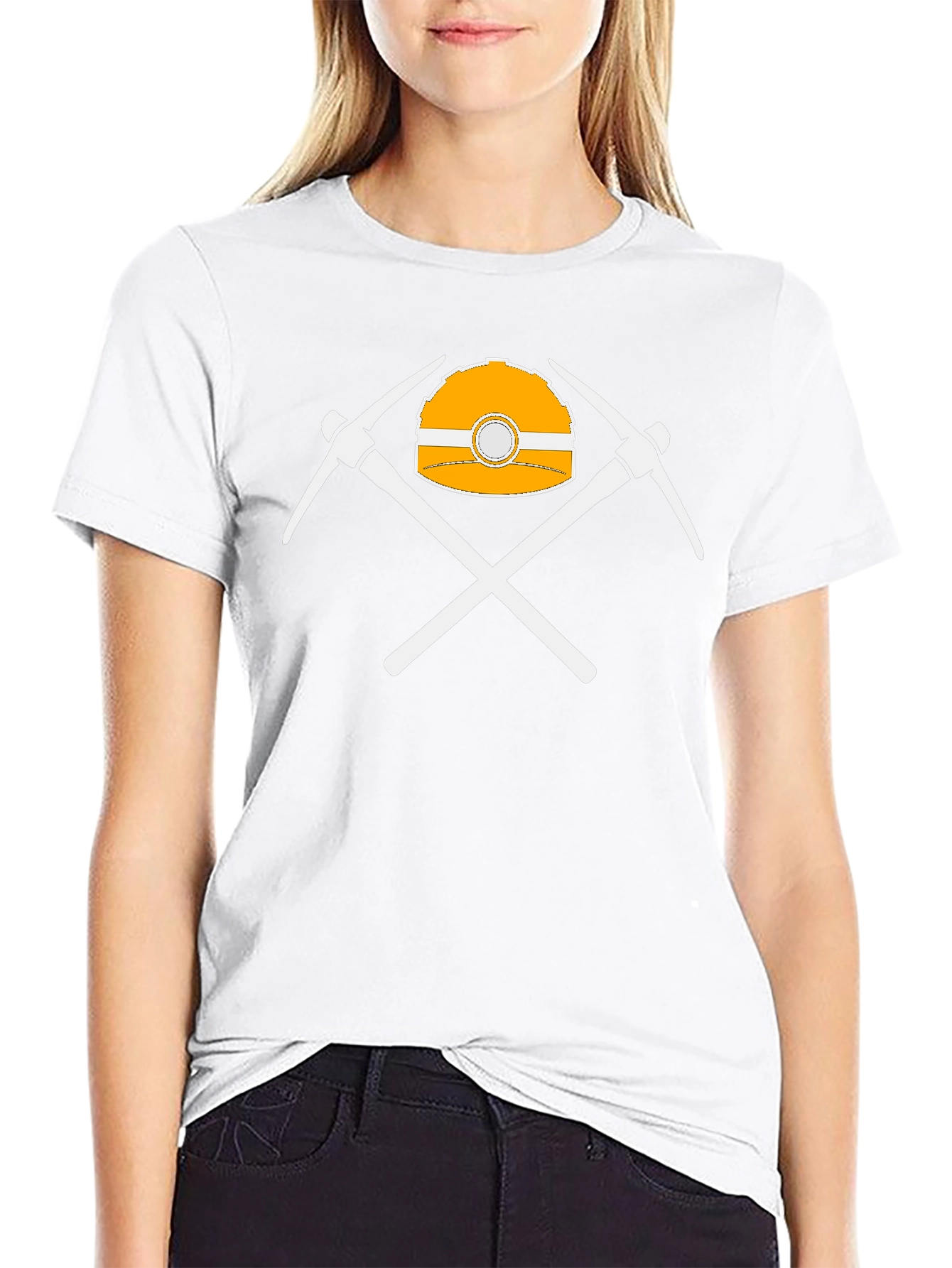Miners Helmet & Pickaxes Graphic T-Shirt