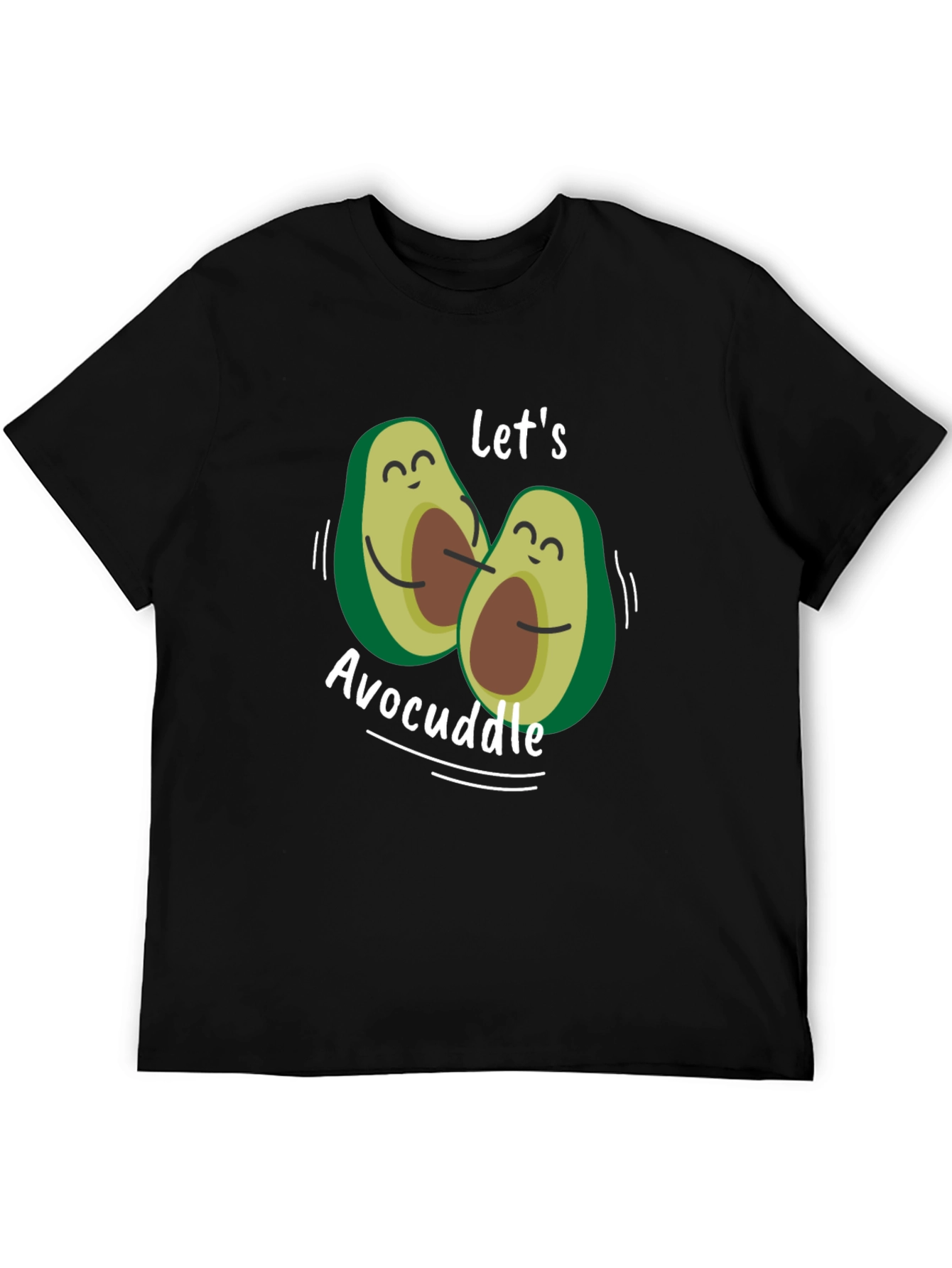 Avocuddle Graphic Tee - Black Cotton Comfort