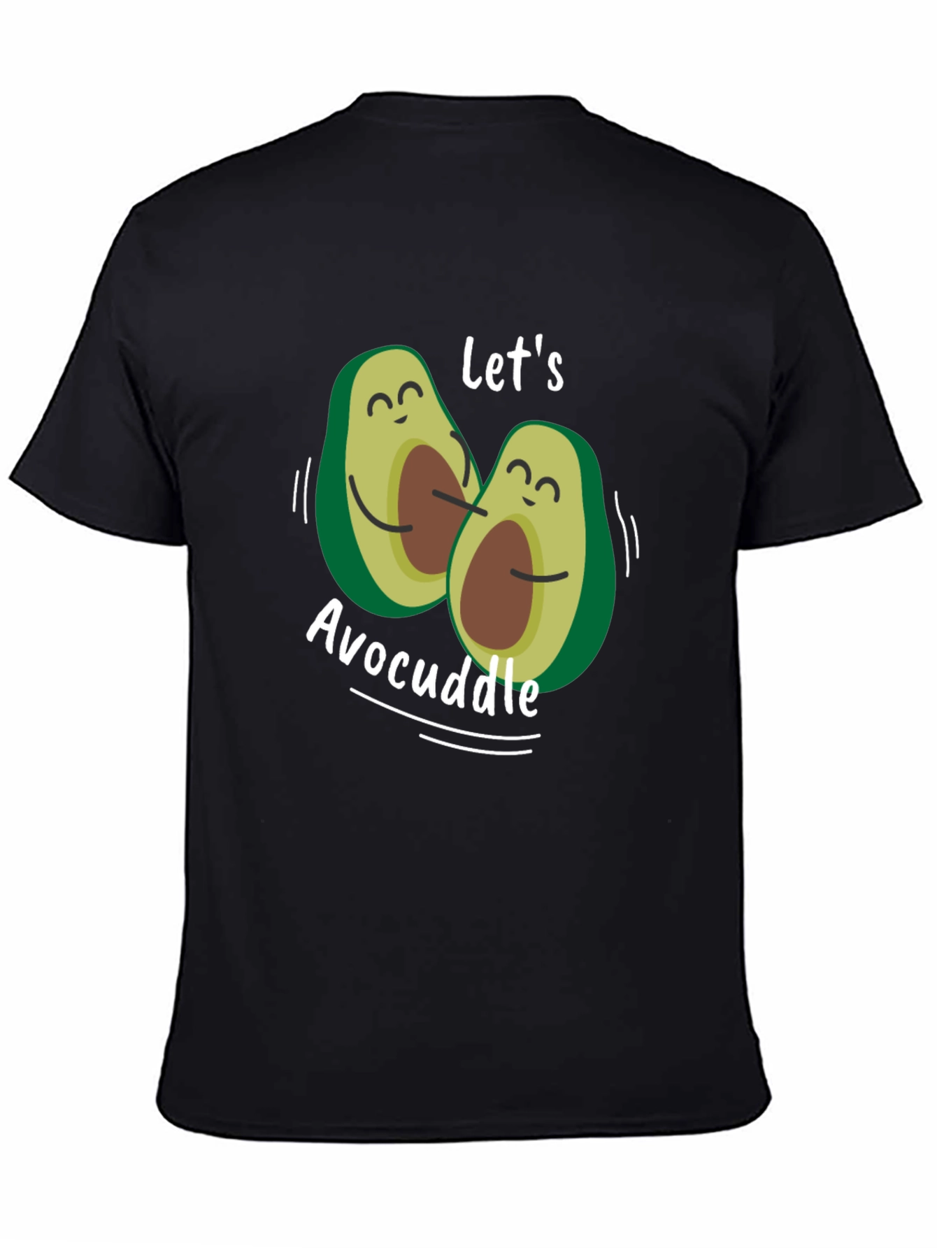 Avocuddle Graphic Tee - Black Cotton Comfort