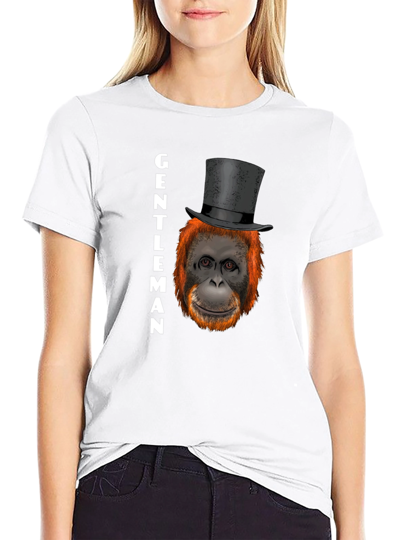 Gentleman Orangutan Graphic T-Shirt