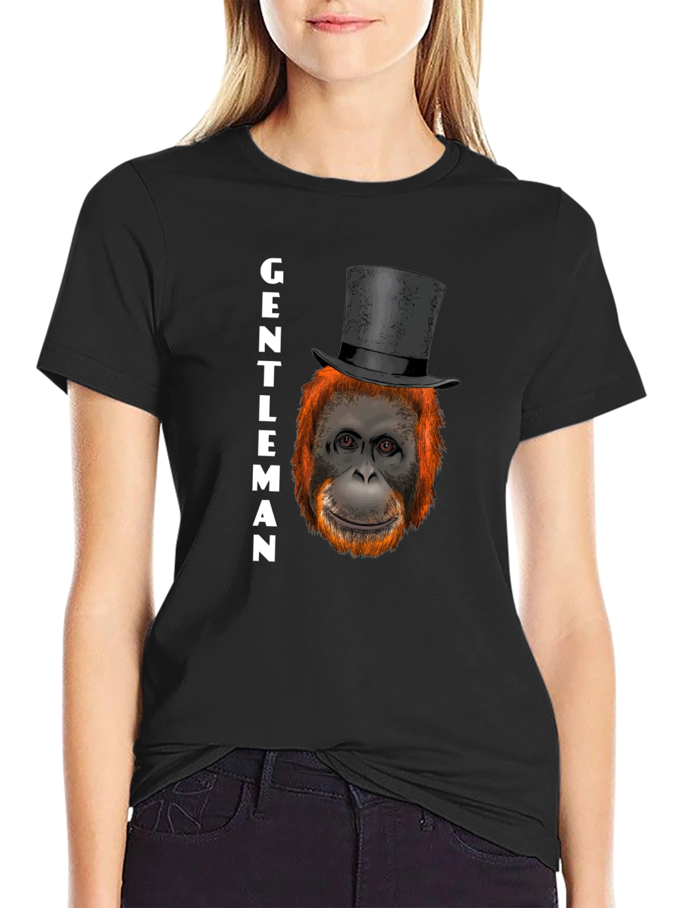 Gentleman Orangutan Graphic T-Shirt