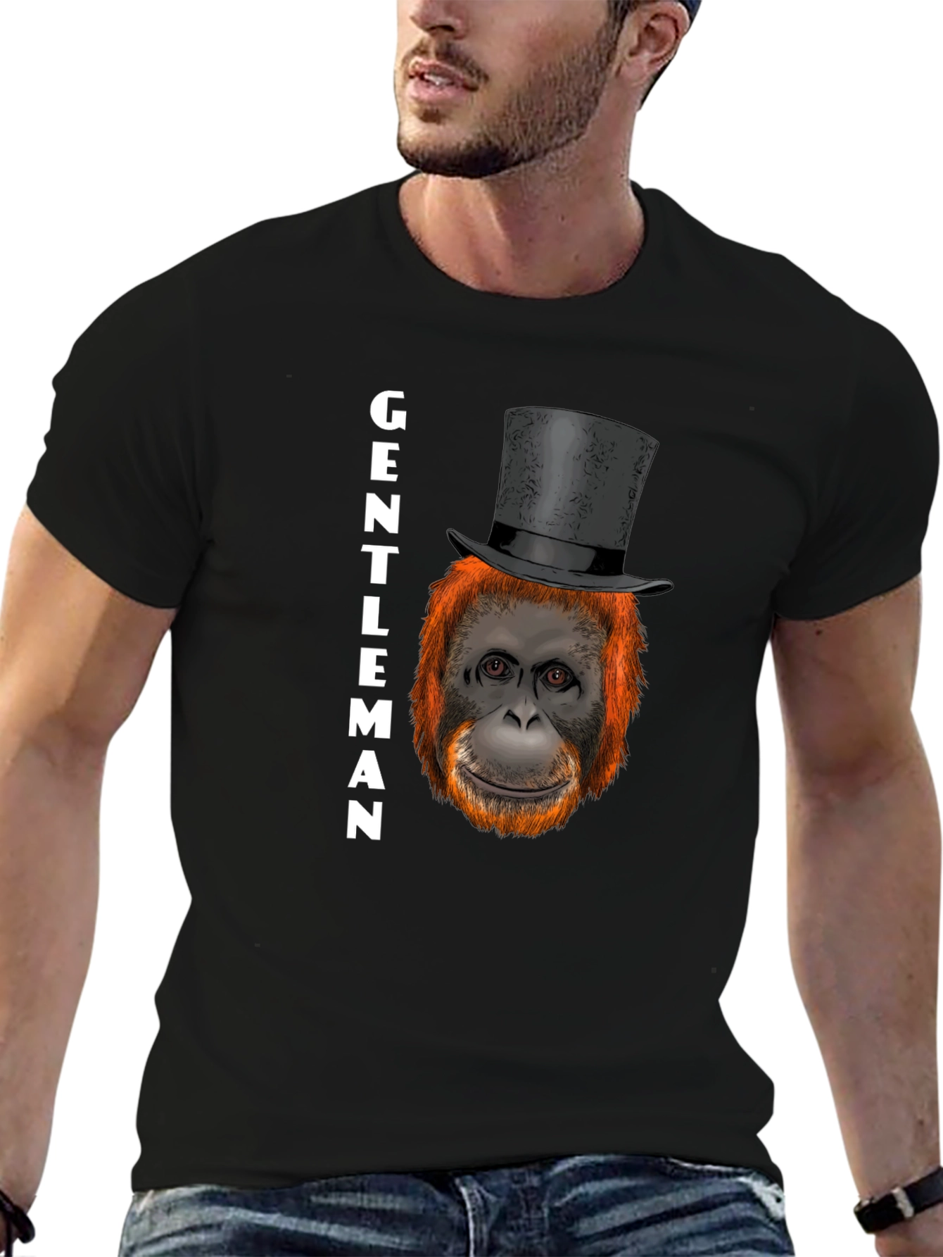 Gentleman Orangutan Graphic T-Shirt