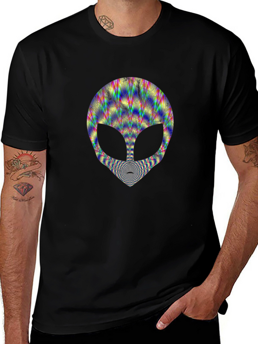 Psychedelic Alien Head T-Shirt
