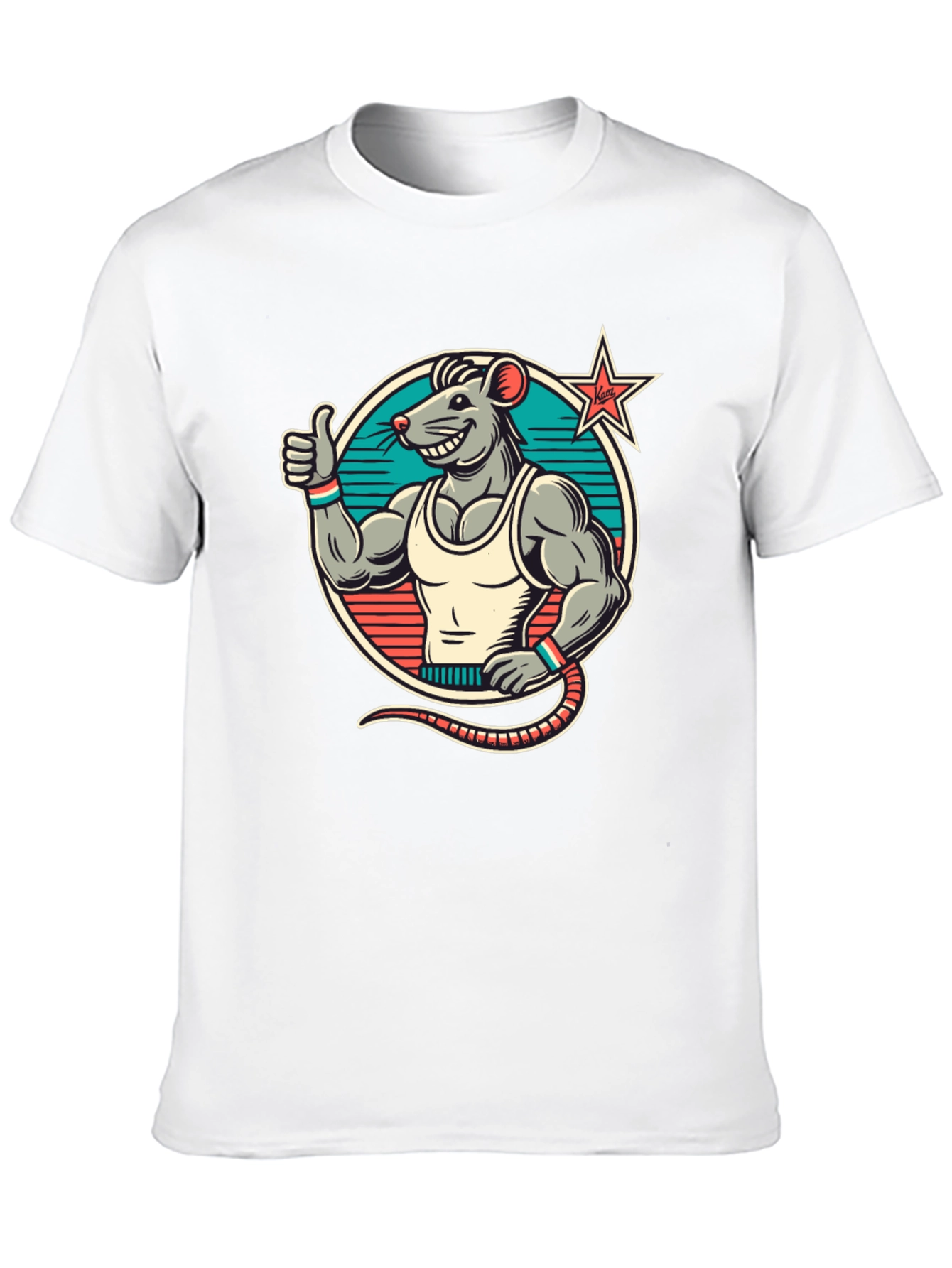 Rat Fitness T-Shirt - Black Crew Neck