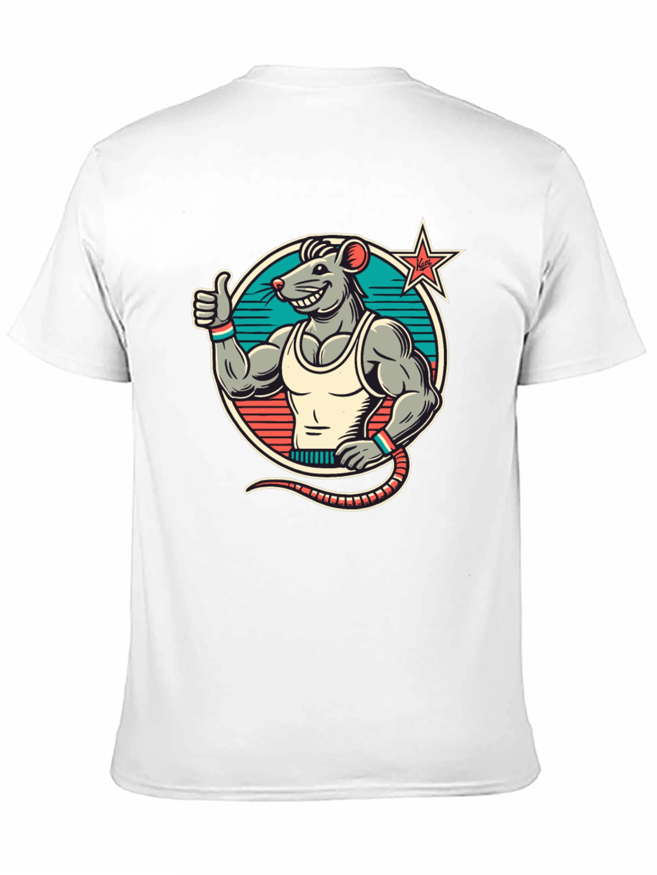 Rat Fitness T-Shirt - Black Crew Neck