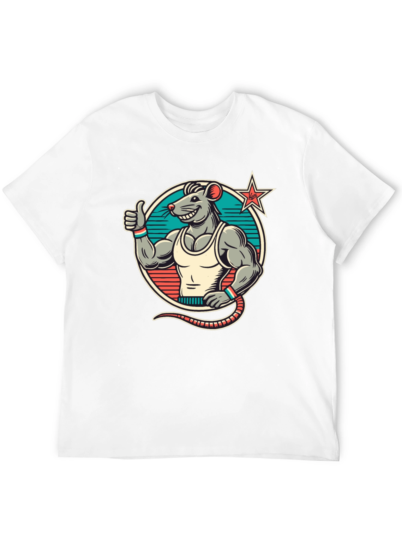 Rat Fitness T-Shirt - Black Crew Neck